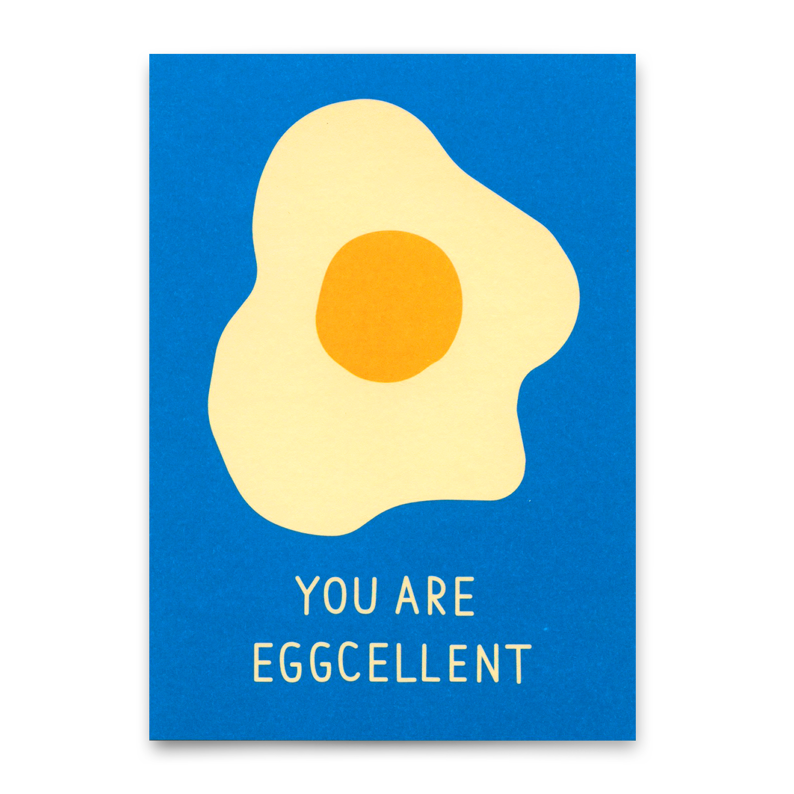 Postcard "You´re eggcelent" | Unusual card with saying