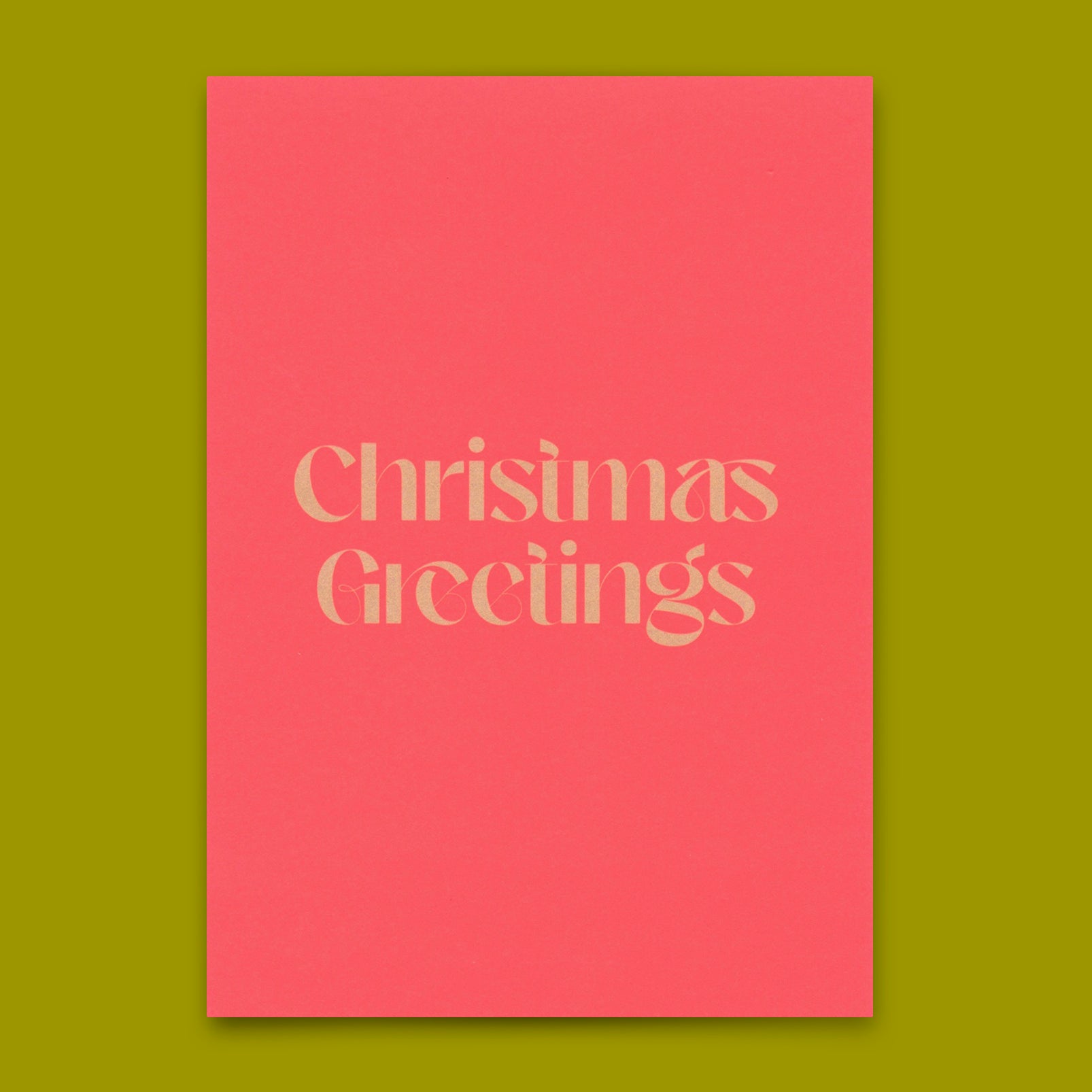 Postkarte "Christmas greetings" | Lustige Karte zu Weihnachten