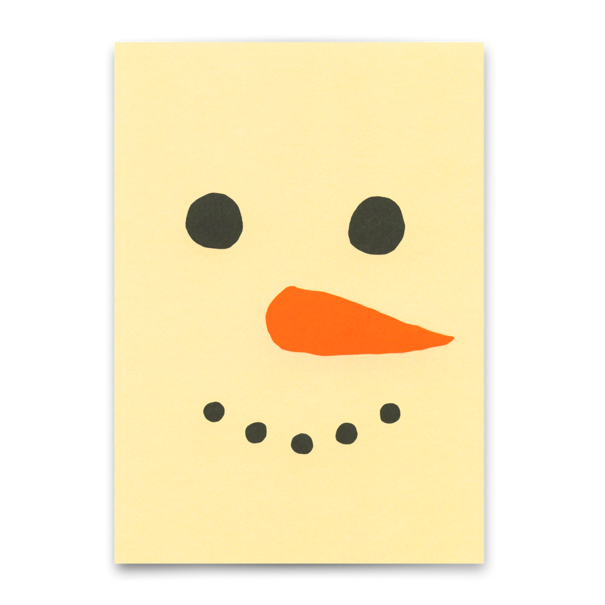 Postkarte "Snowman" | Coole Karte zu Weihnachten