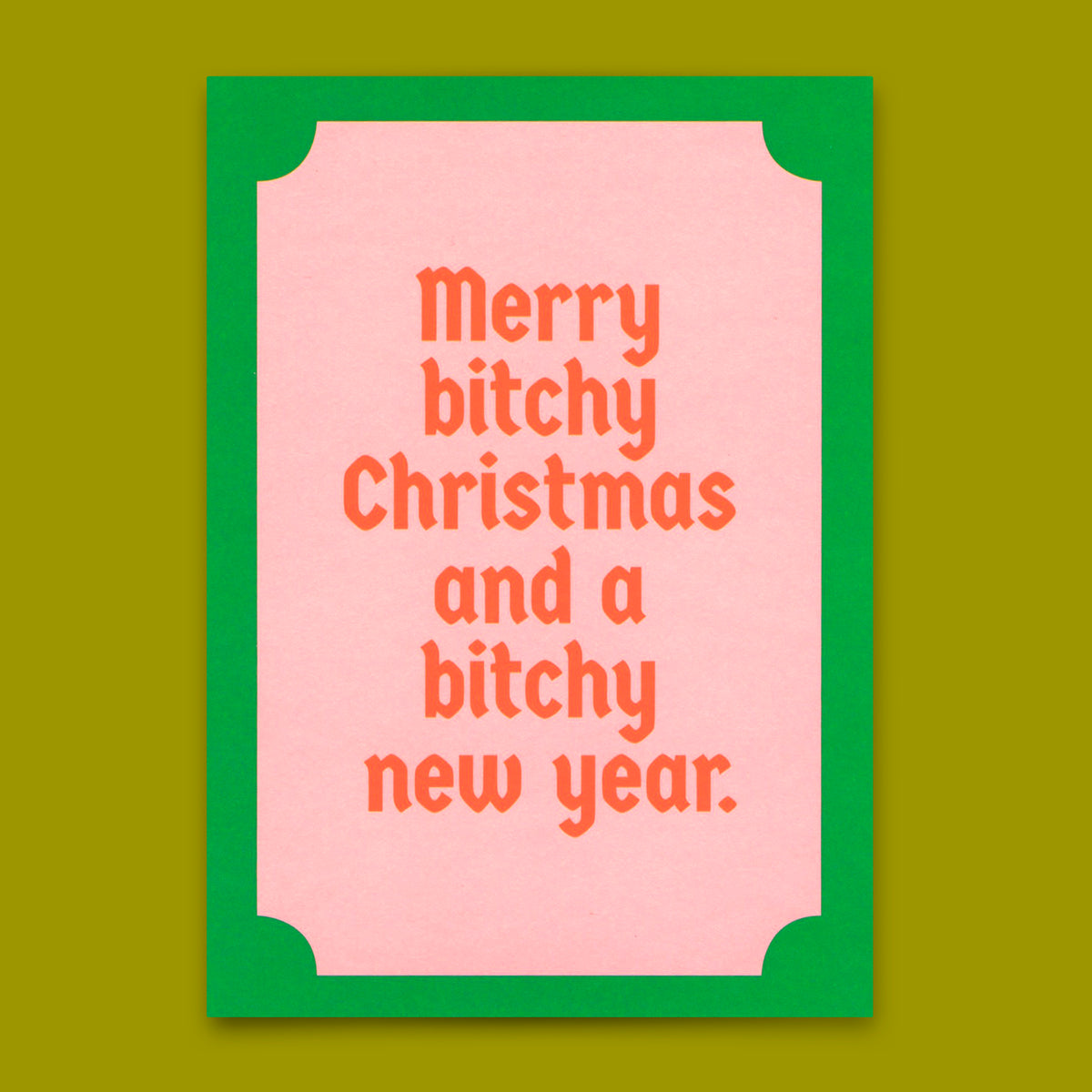 Postkarte "Merry bitchy Xmas" | Lustige Karte zu Weihnachten
