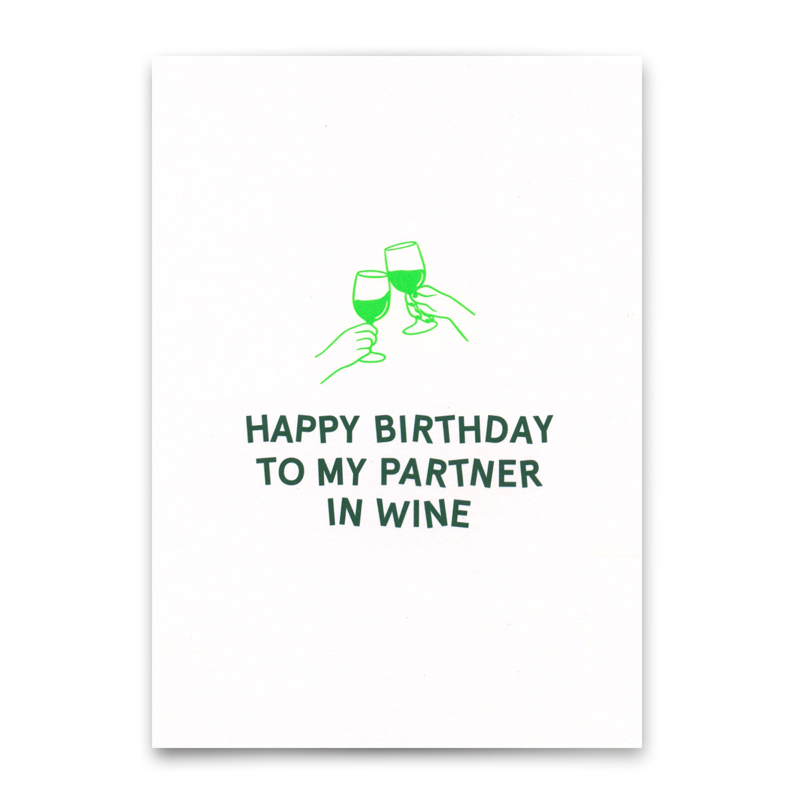 Postkarte "Partner in wine" | Schöne Karte für jeden Anlass