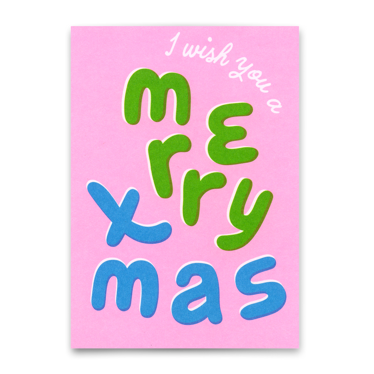 Postkarte "I wish you a MX " | Coole Karte zu Weihnachten