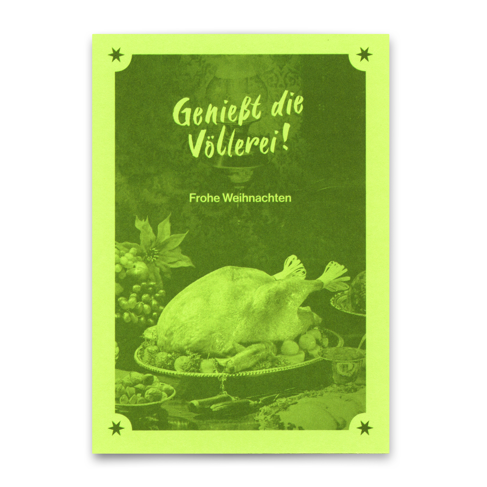 Postkarte "Weihnachtsvöllerei" | Coole Karte zu Weihnachten