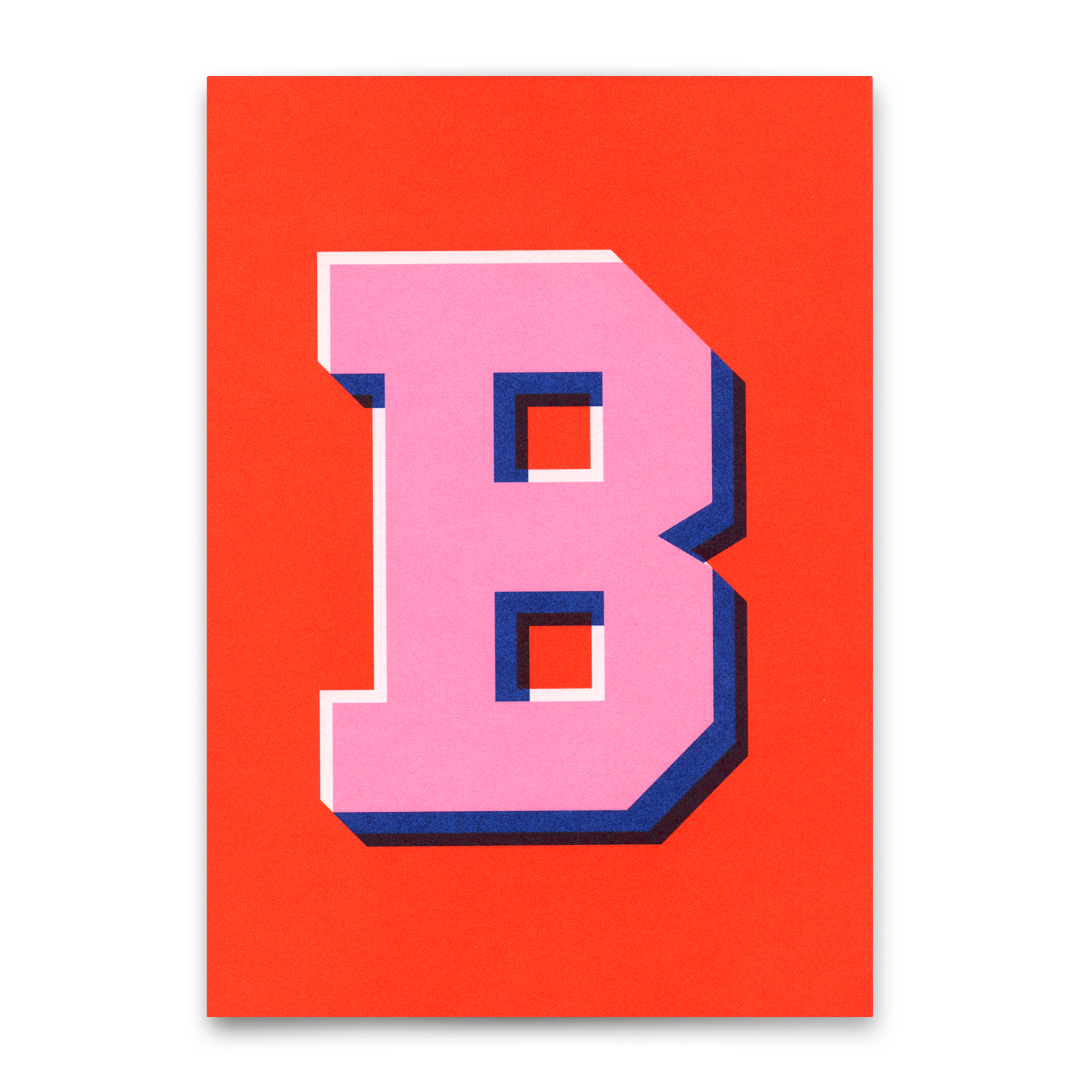Monogrammkarte "B"  | Coole Buchstaben Postkarte