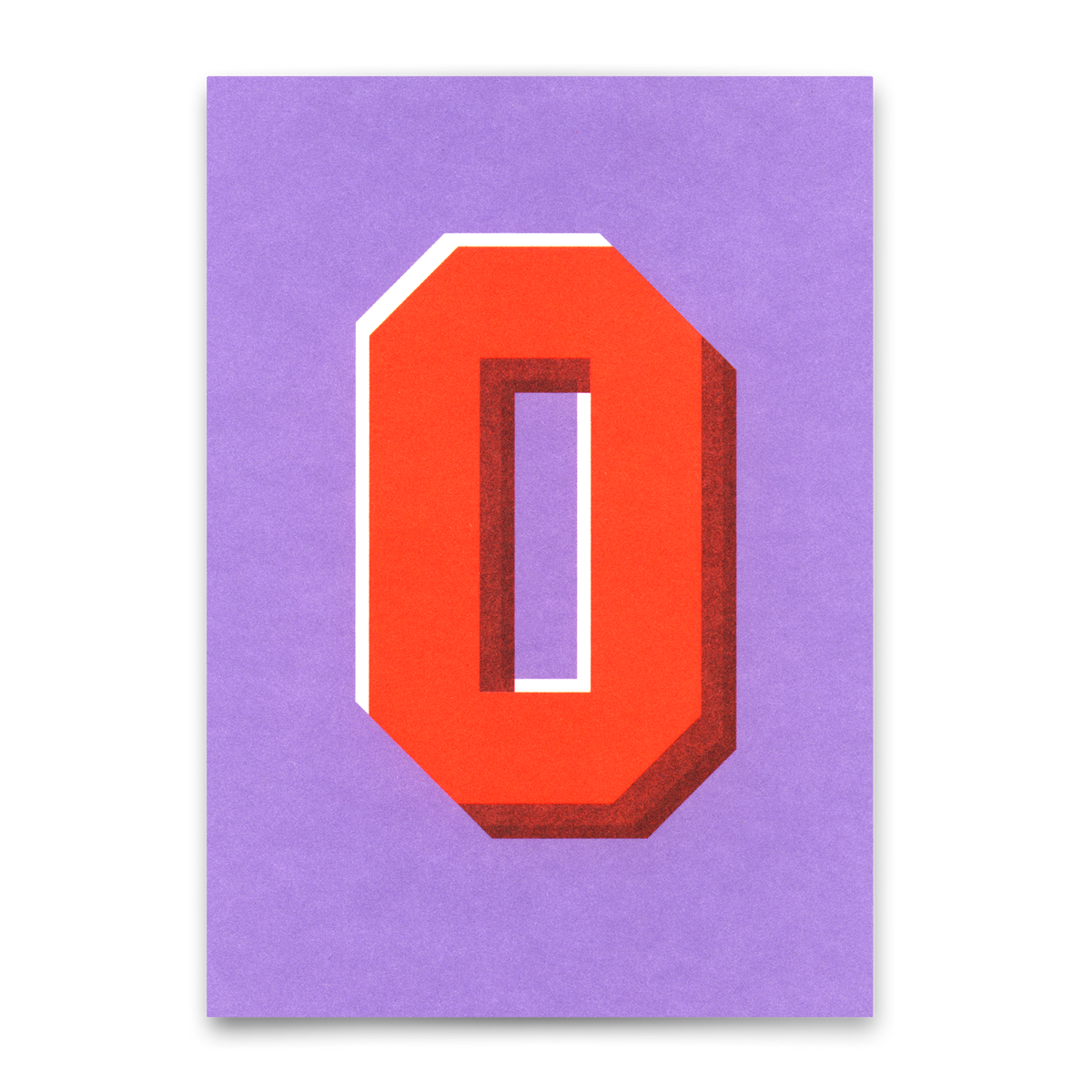 Monogrammkarte "O" | Coole Buchstaben Postkarte