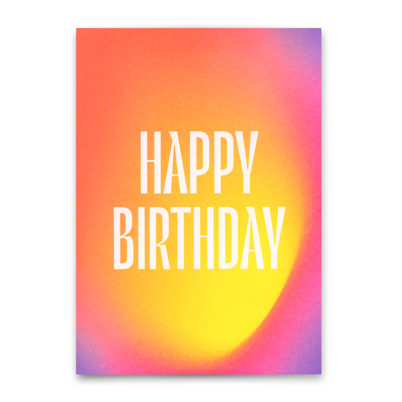 Postkarte "Happy Birthday Gradient" | Schöne Karte zum Geburtstag