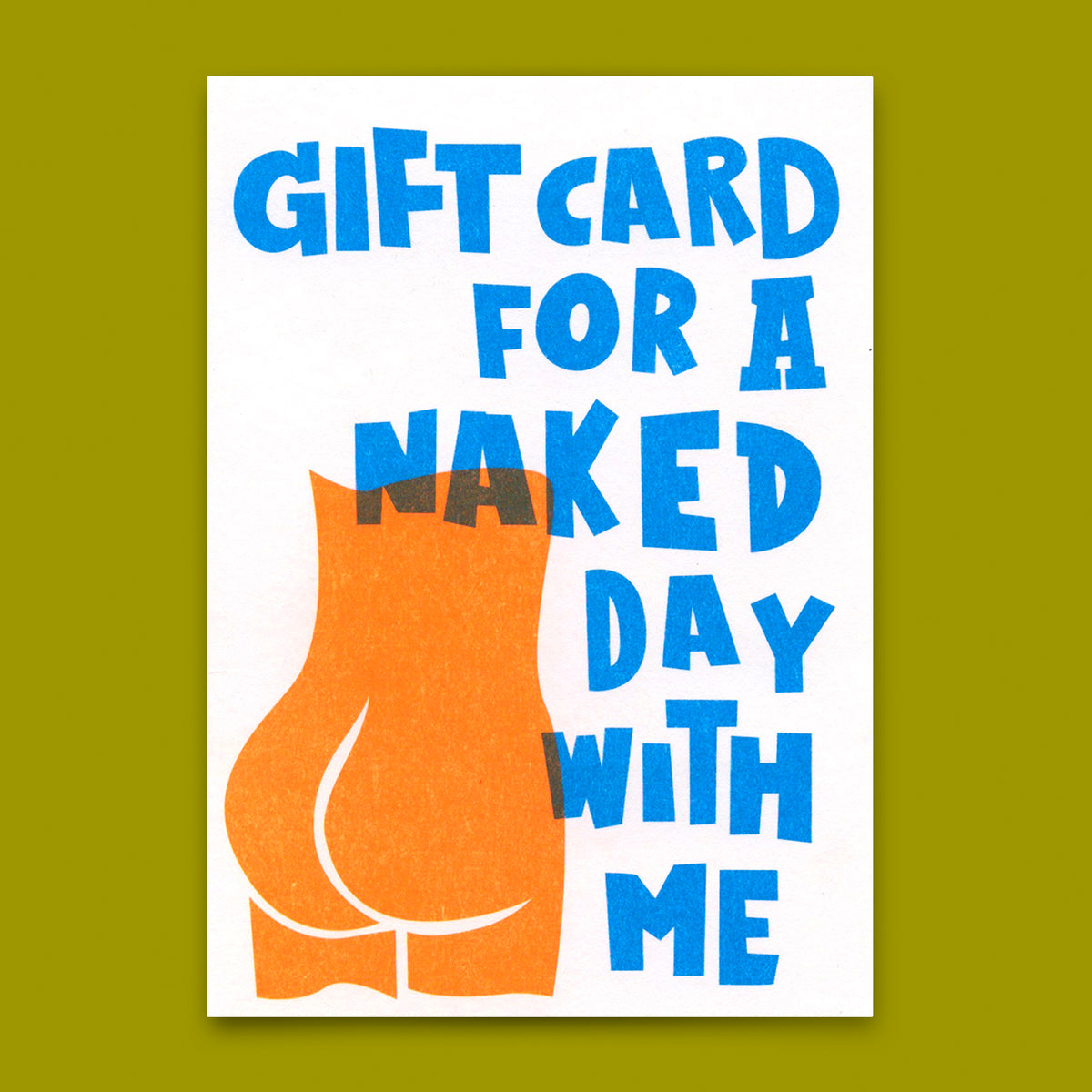 Postkarte "Naked day" | Lustige Gutschein-Karte für jeden Anlass