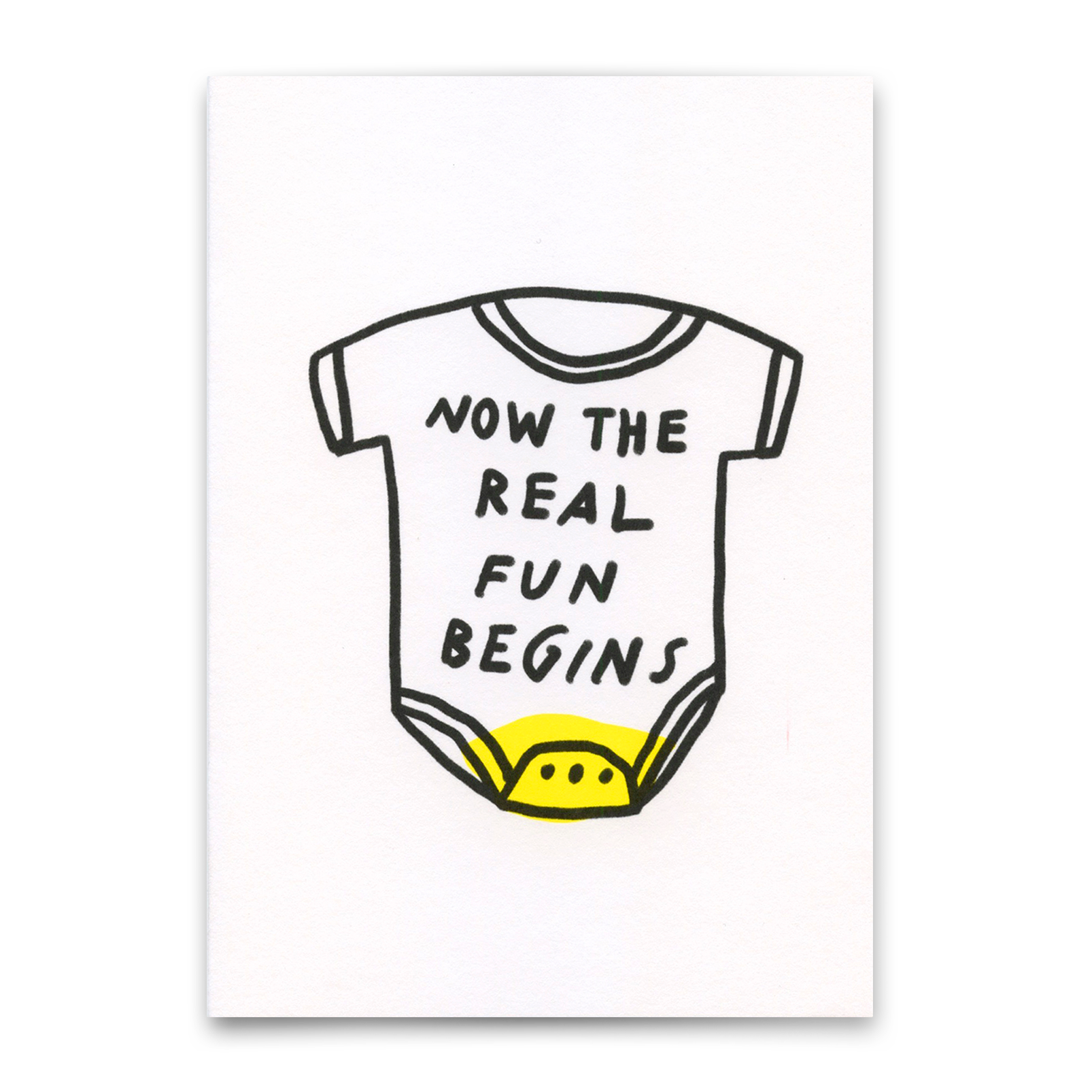 Postkarte "The real fun" | Lustige Karte zum Geburtstag