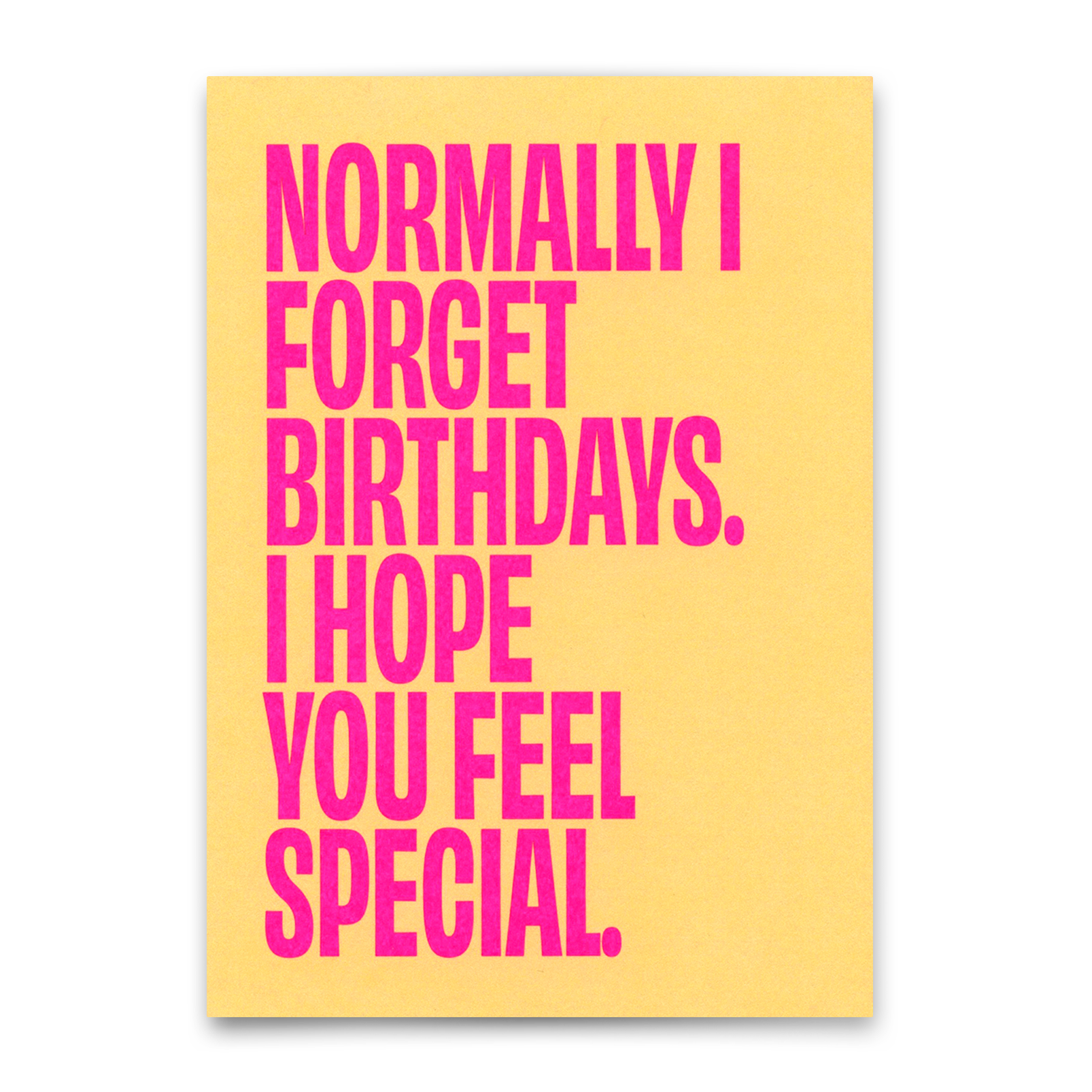 Postkarte "Normally I forget birthdays" | Lustige Karte zum Geburtstag