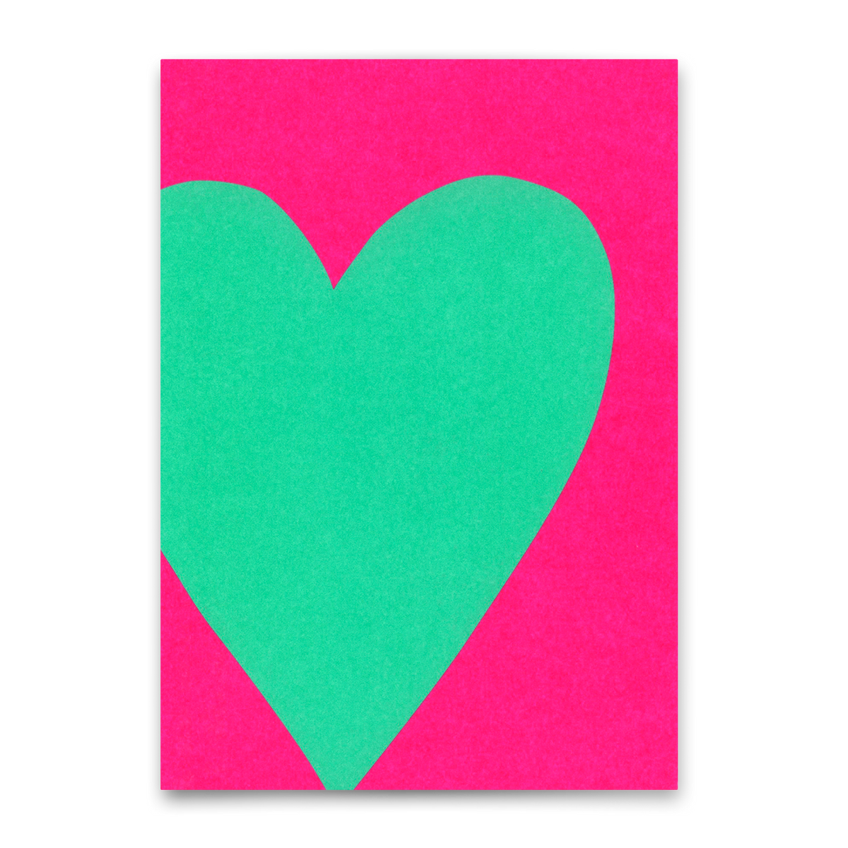 Postkarte "Neon Heart 2" | Schöne Karte für Verliebte