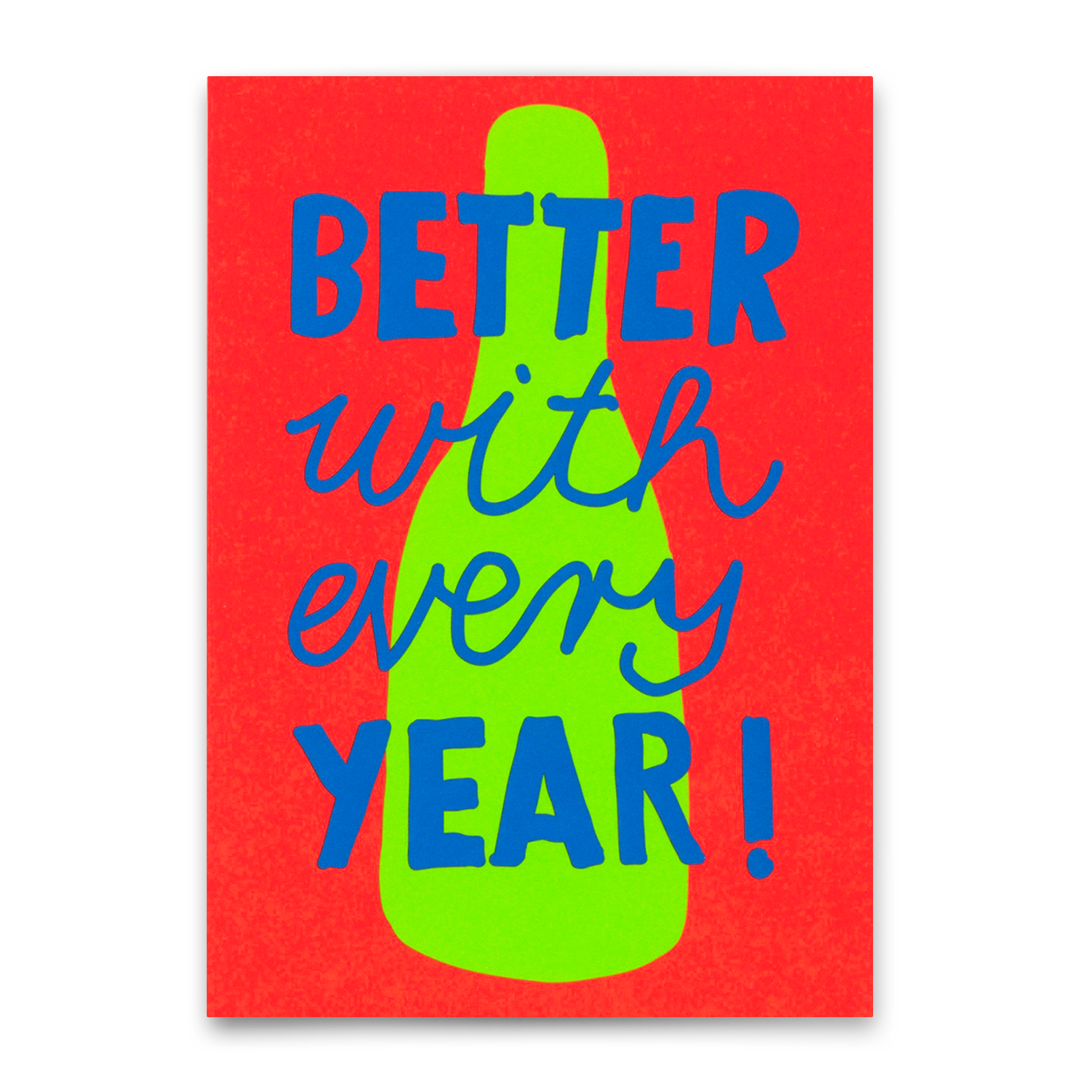 Postkarte "Better every year" | Ausgefallene Karte zum Geburtstag