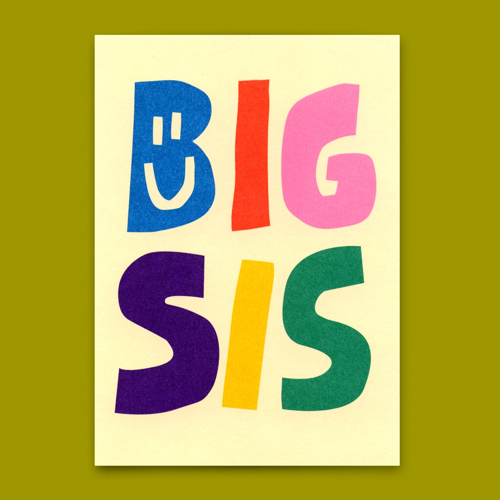 Postkarte "Big Sis" | Coole Postkarte für jeden Anlass