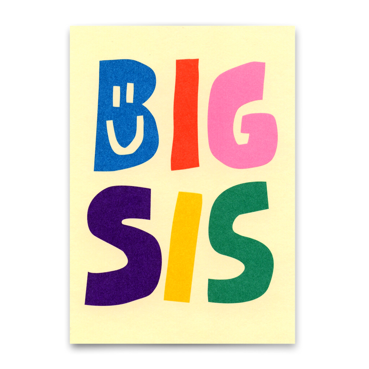 Postkarte "Big Sis" | Coole Postkarte für jeden Anlass