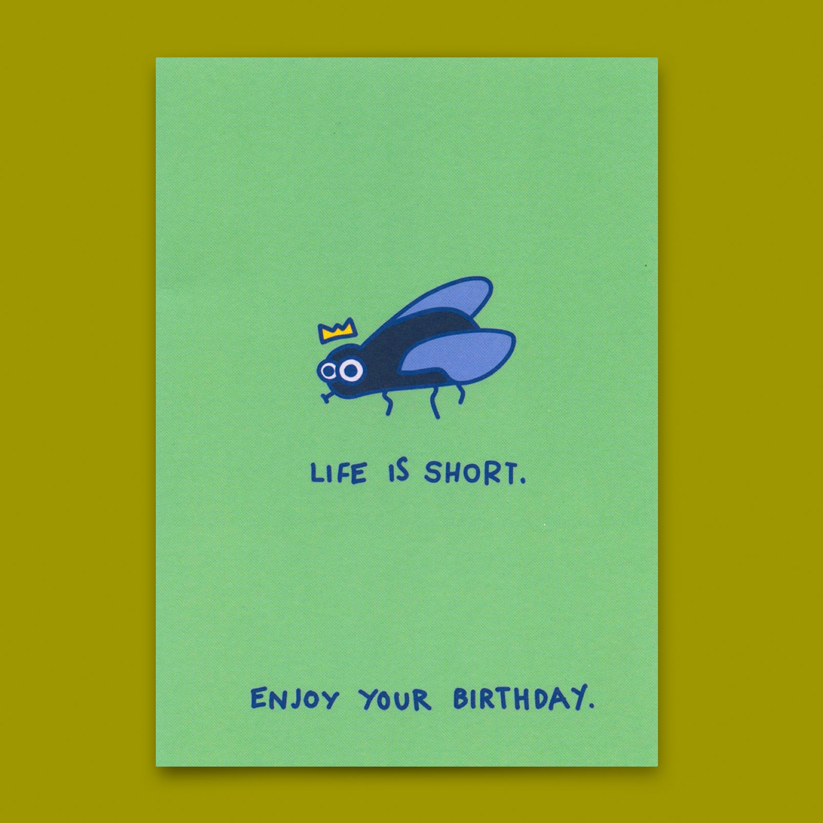 Postkarte "Life is short" | Lustige Karte  zum Geburtstag