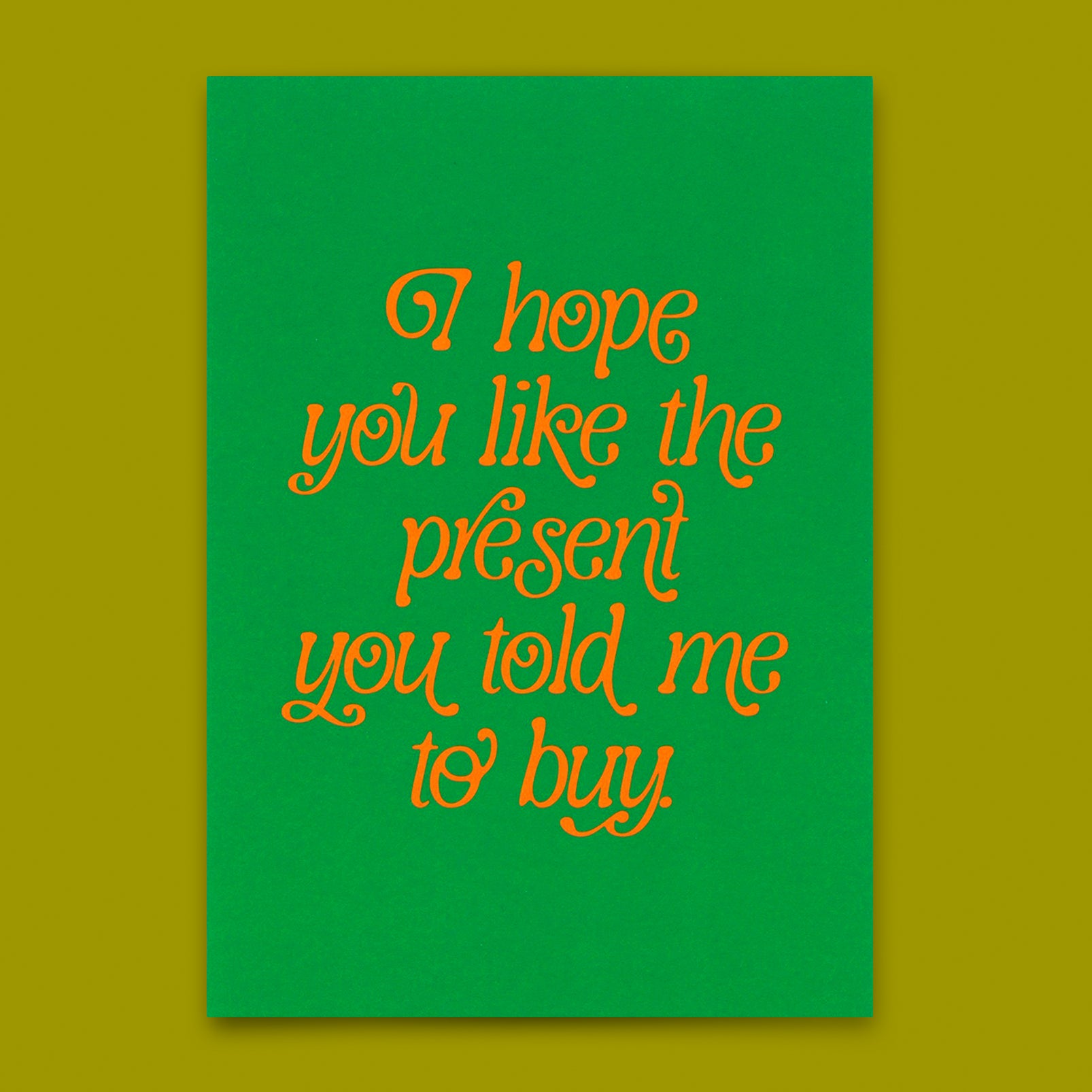 Postkarte "You like the present" | Besondere Karte zum Geburtstag