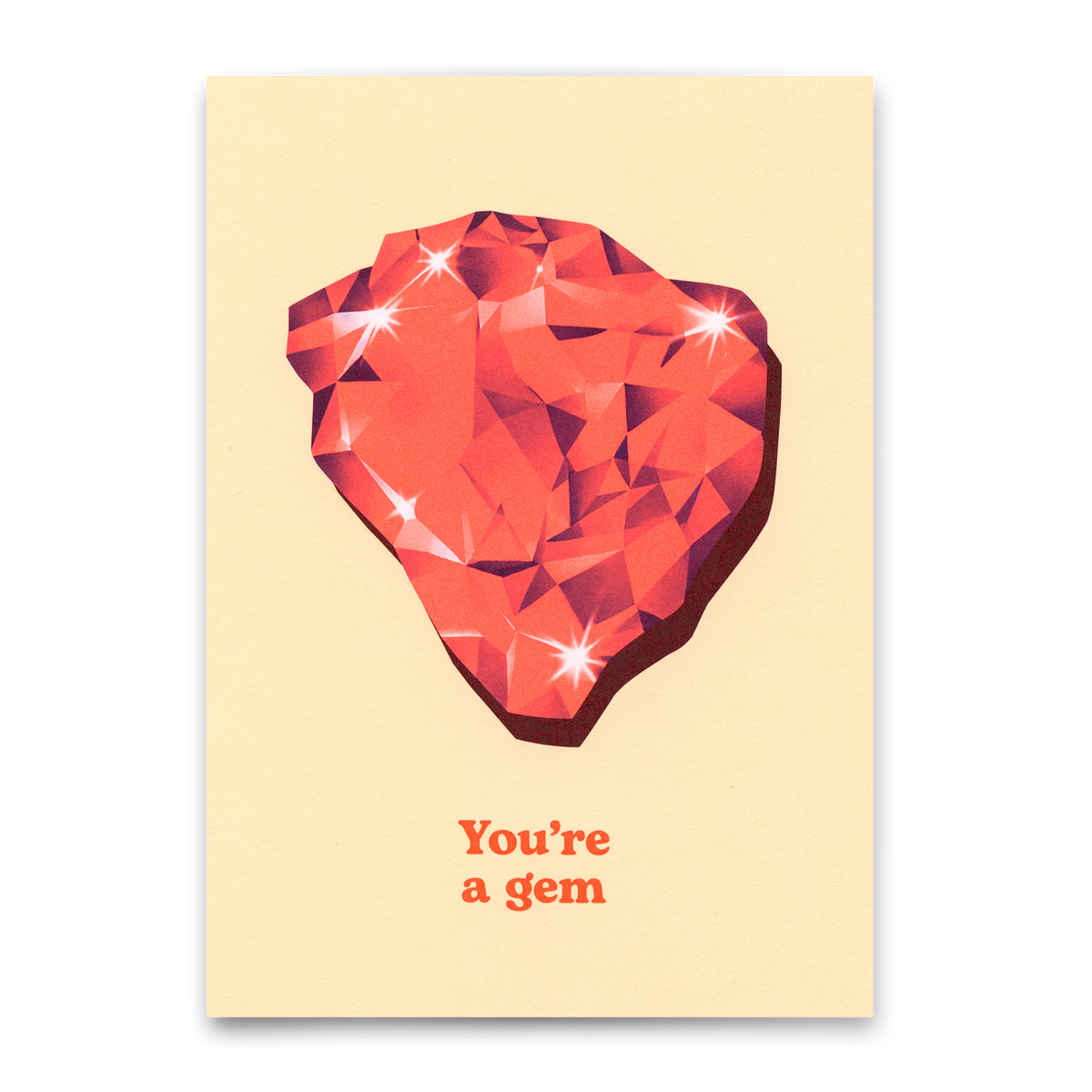 Postkarte "You're a gem" | Besondere Karte für Verliebte