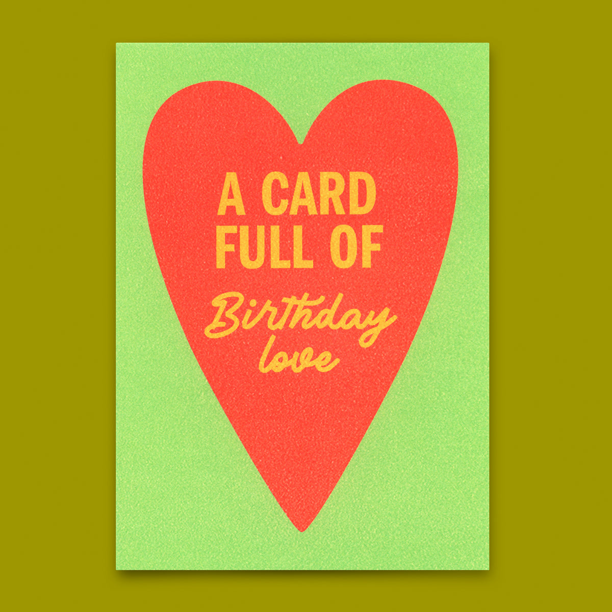Postkarte "Birthday love Heart" | Schöne Karte zum Geburtstag