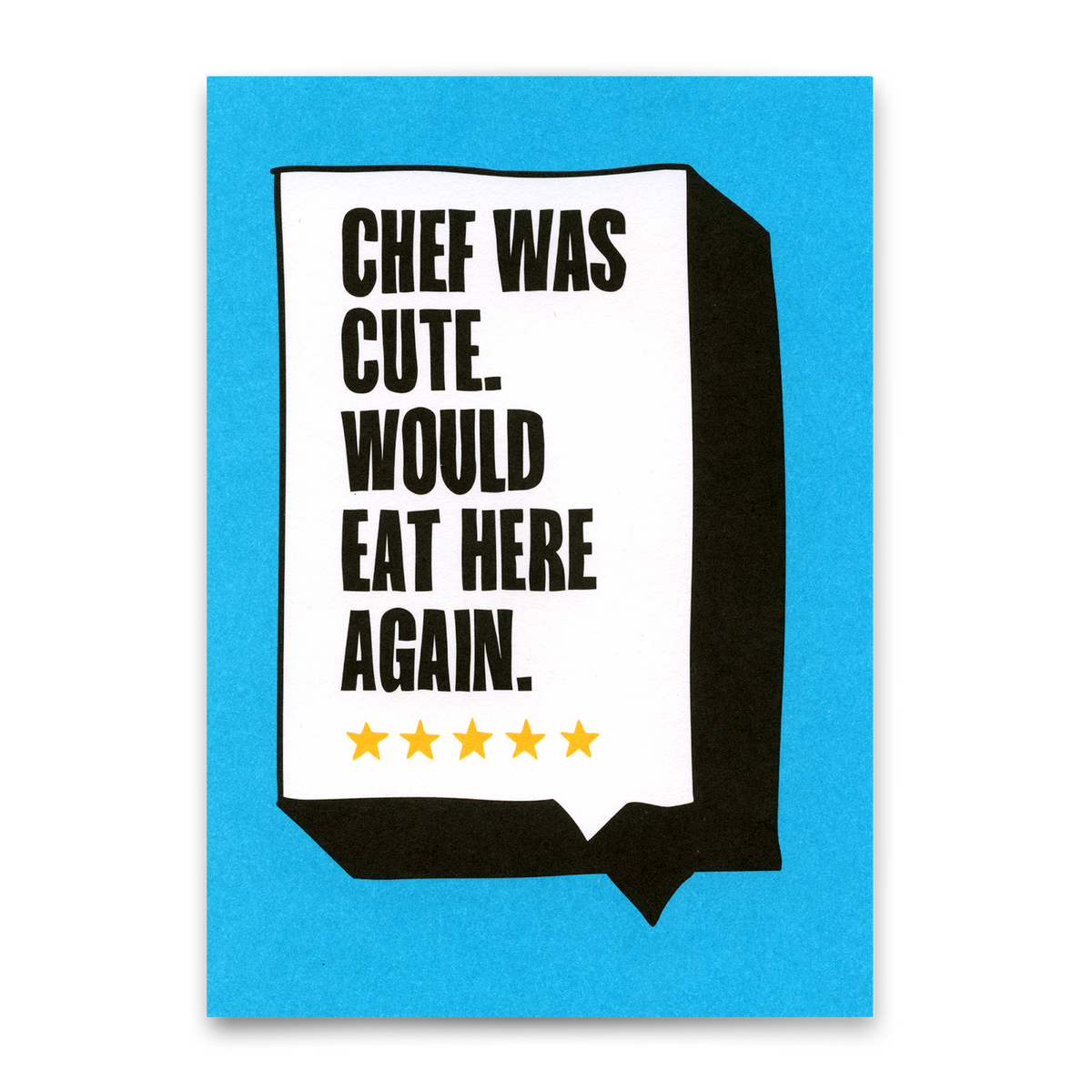 Postkarte "Chef was cute" | Lustige Karte mit Spruch