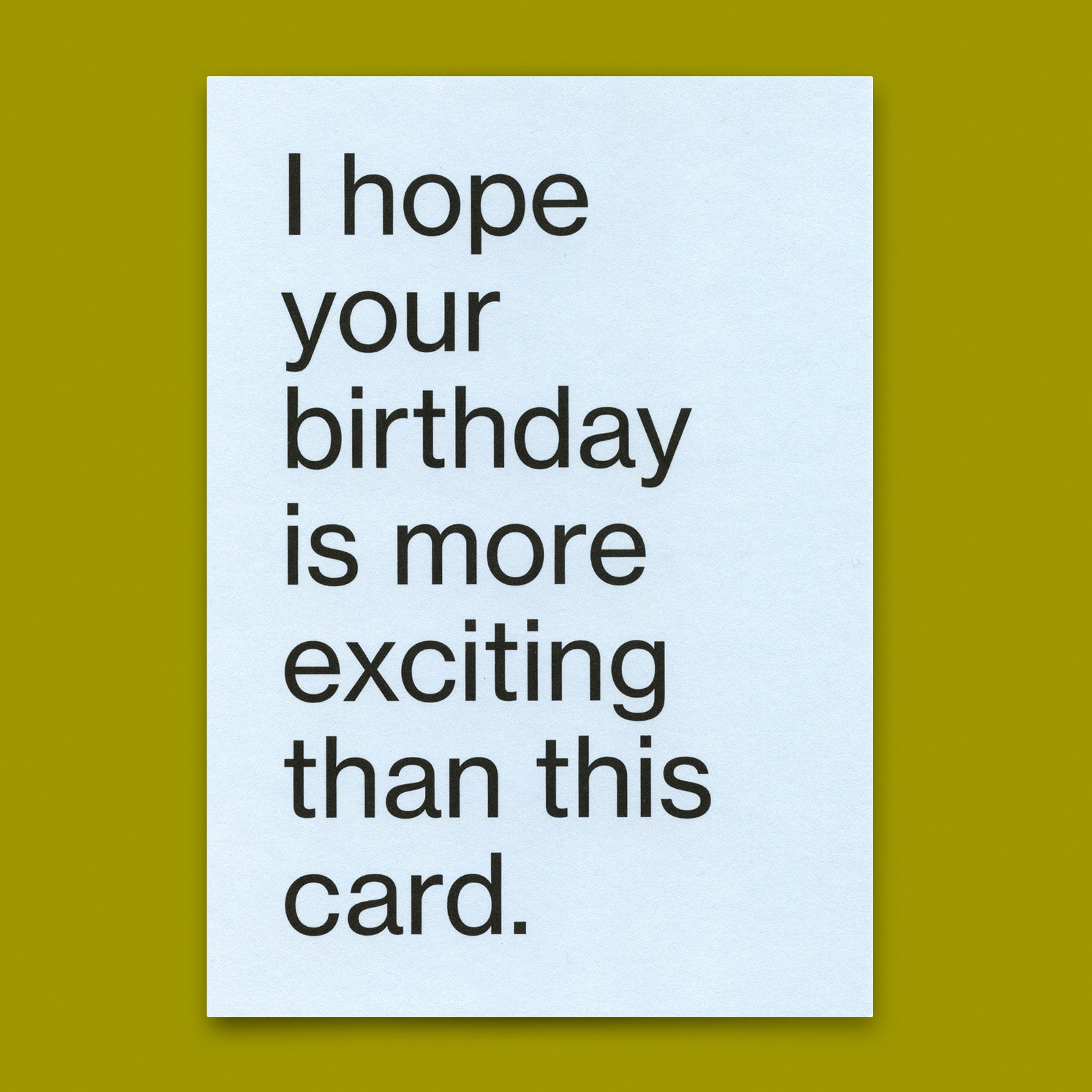 Postkarte "More exciting birthday" | Lustige Karte zum Geburtstag