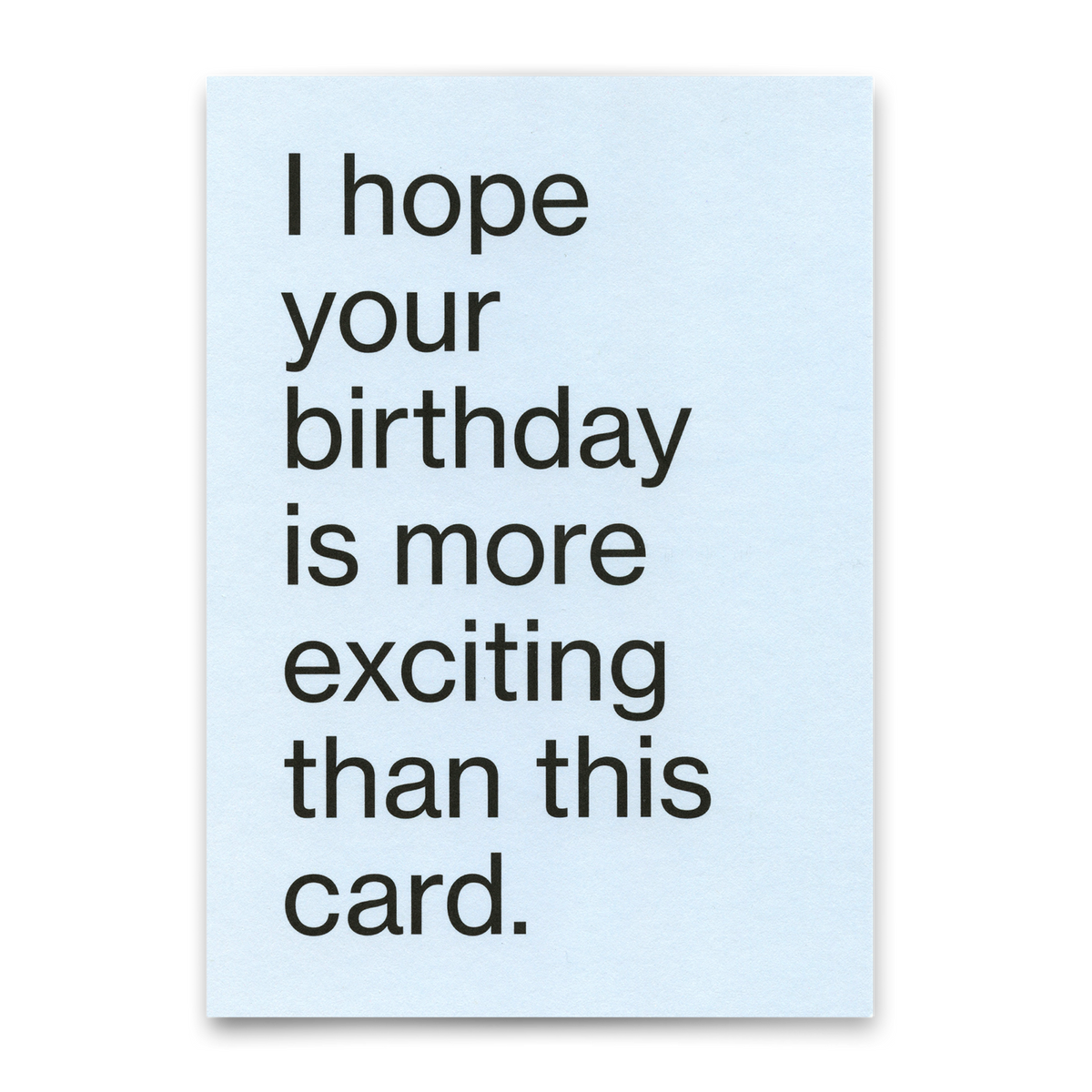 Postkarte "More exciting birthday" | Lustige Karte zum Geburtstag