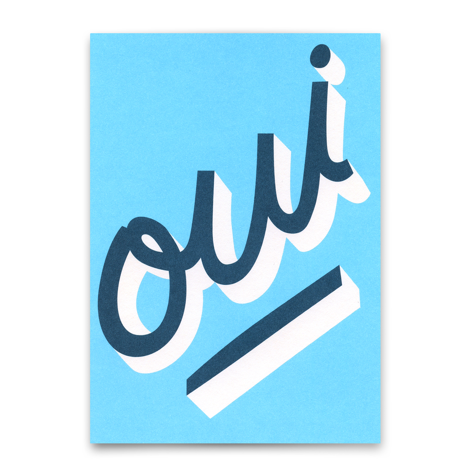 Postkarte "Oui" | Schöne Karte für jeden Anlass