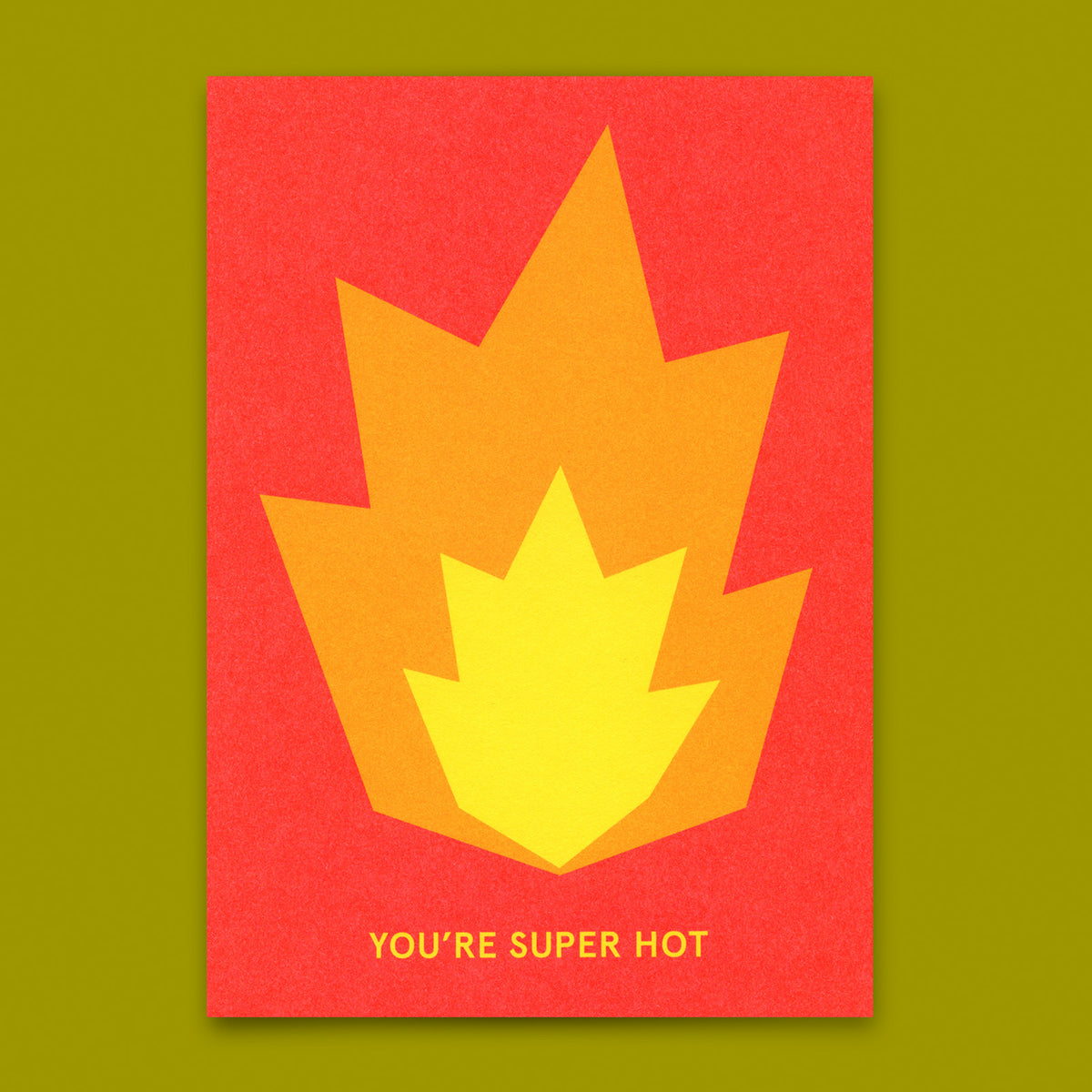 Postkarte "You're super hot" | Coole Karte für jeden Anlass