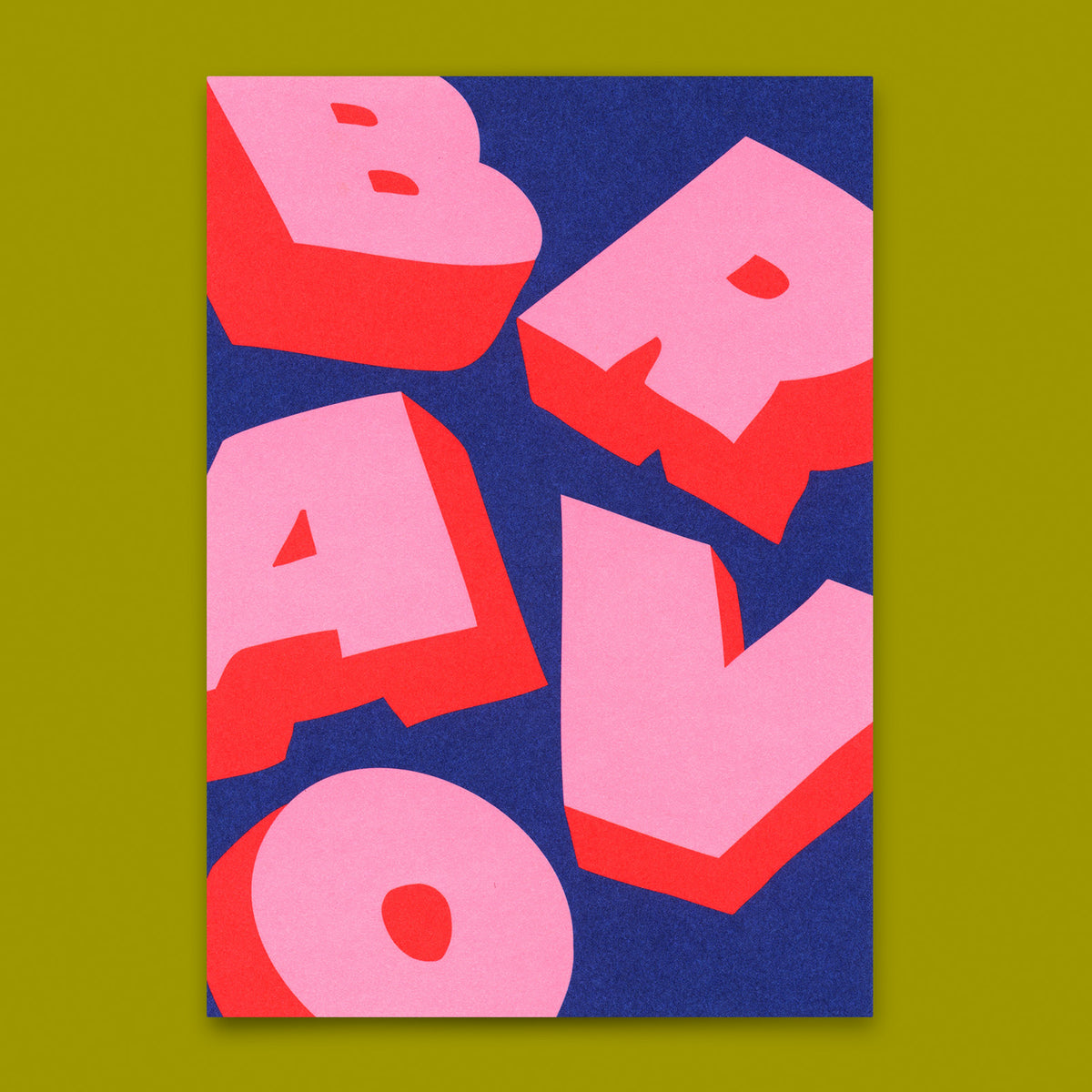 Postkarte "Bravo 3D" | Coole Karte zum Gratulieren