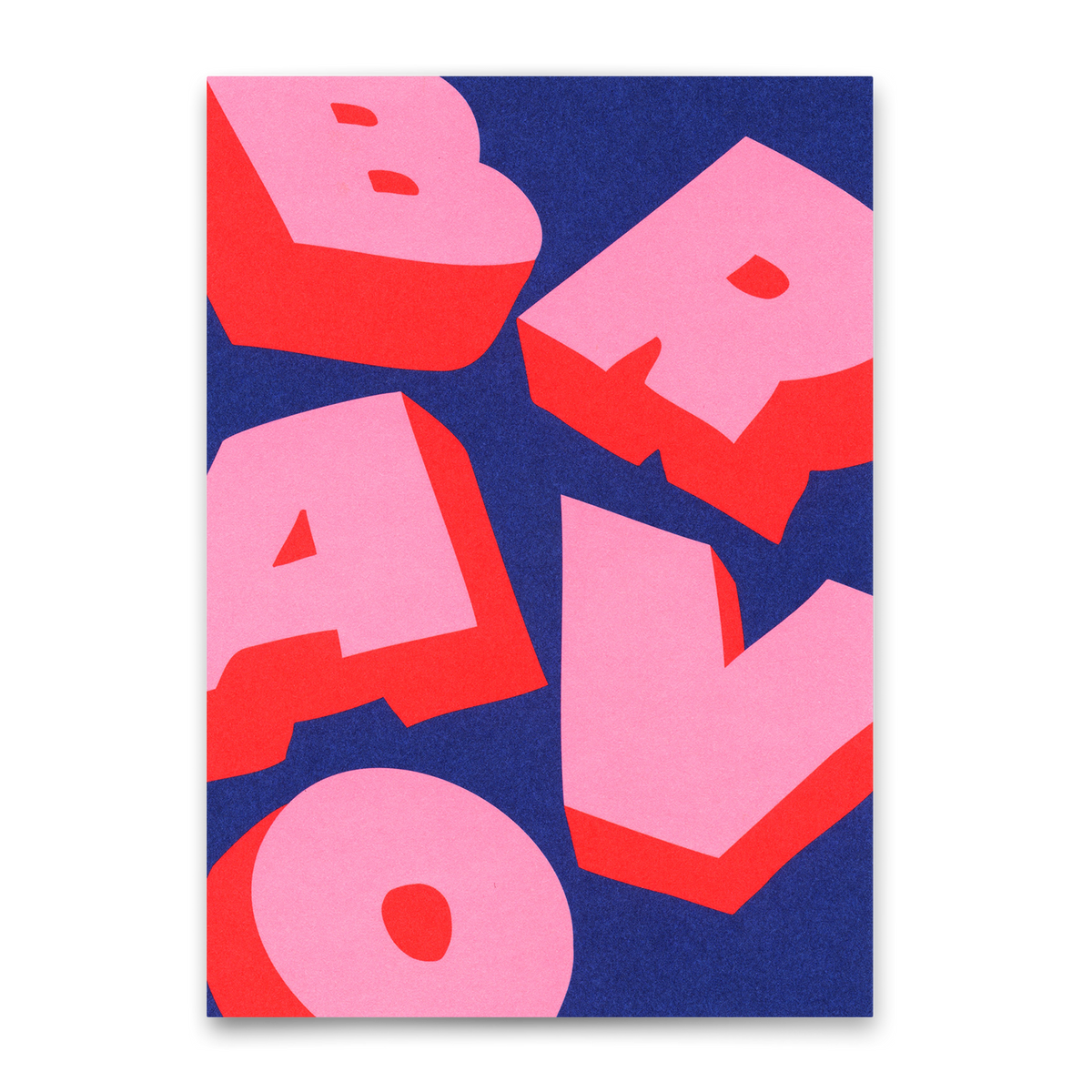 Postkarte "Bravo 3D" | Coole Karte zum Gratulieren