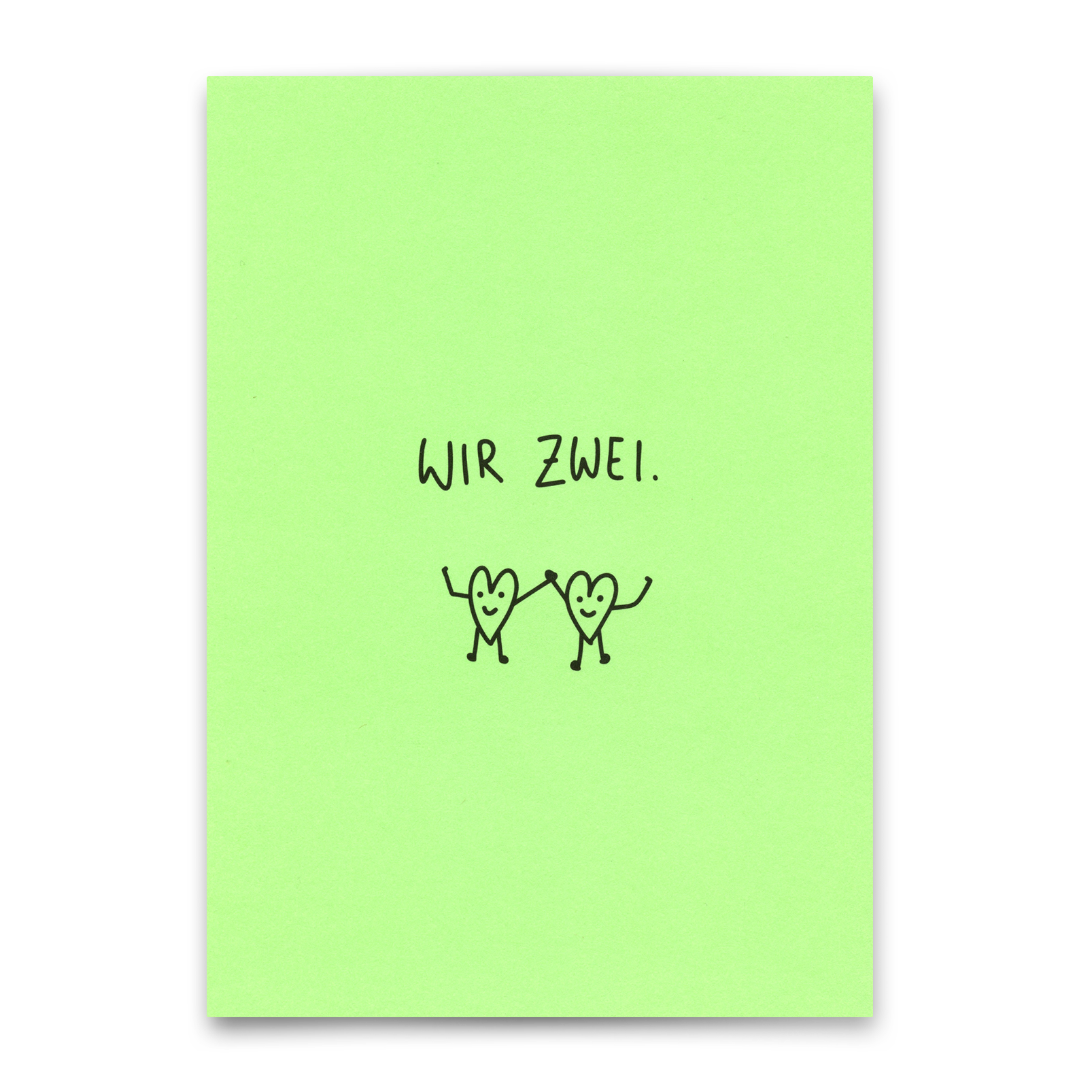 Postkarte "Wir zwei" | Schöne Karte für Verliebte