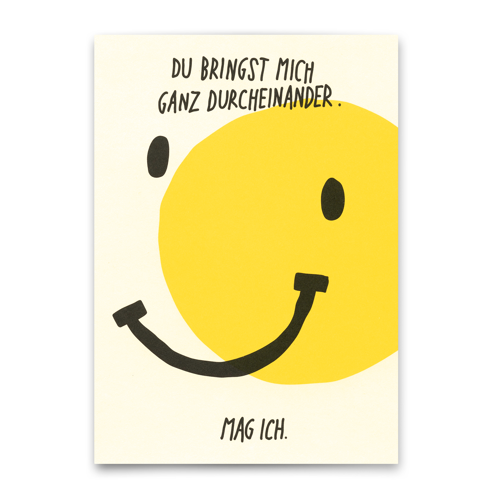 Postkarte "Ganz durcheinander" | Besondere Karte für Verliebte