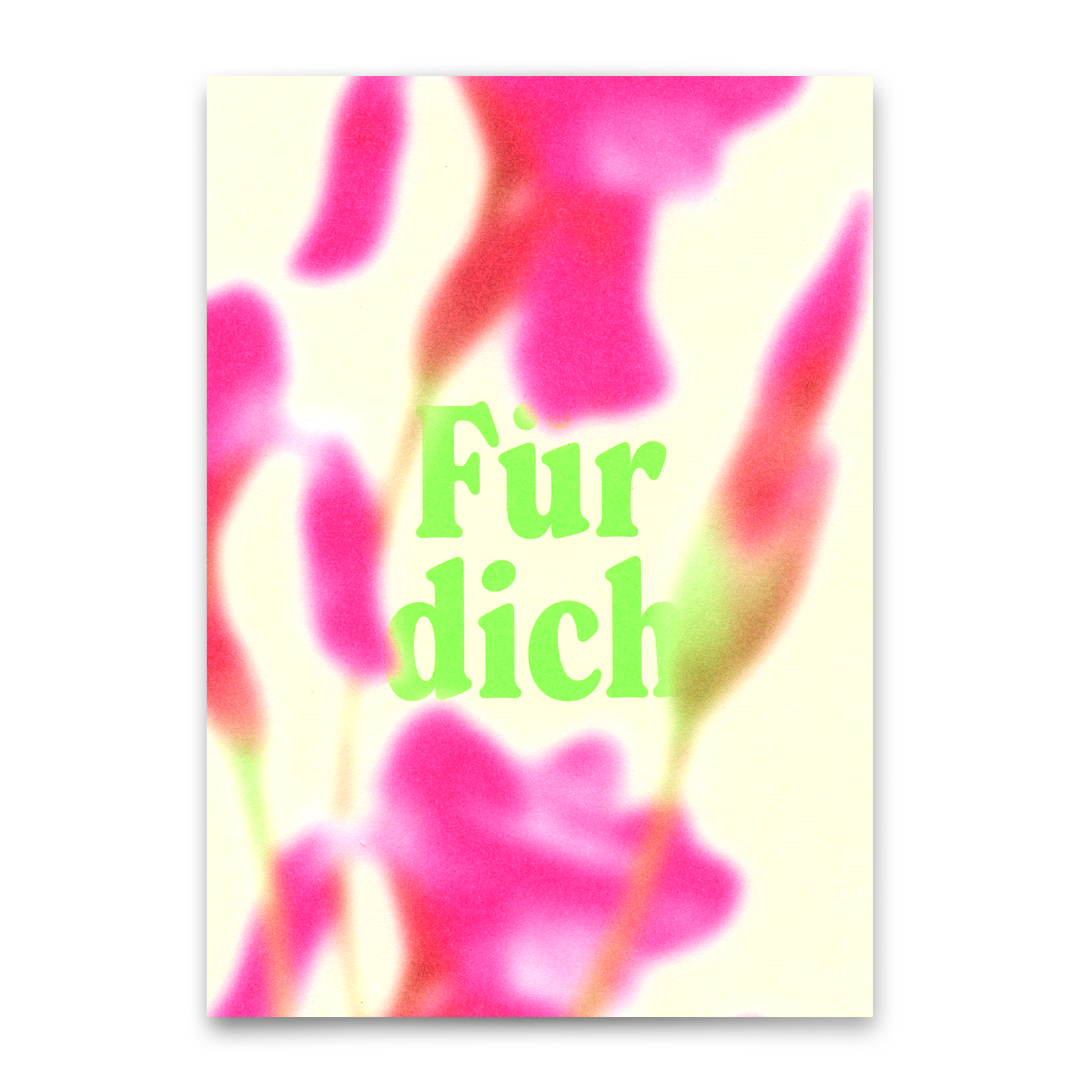 Postkarte "Für dich Blurred" | Ausgefallene Karte für jeden Anlass
