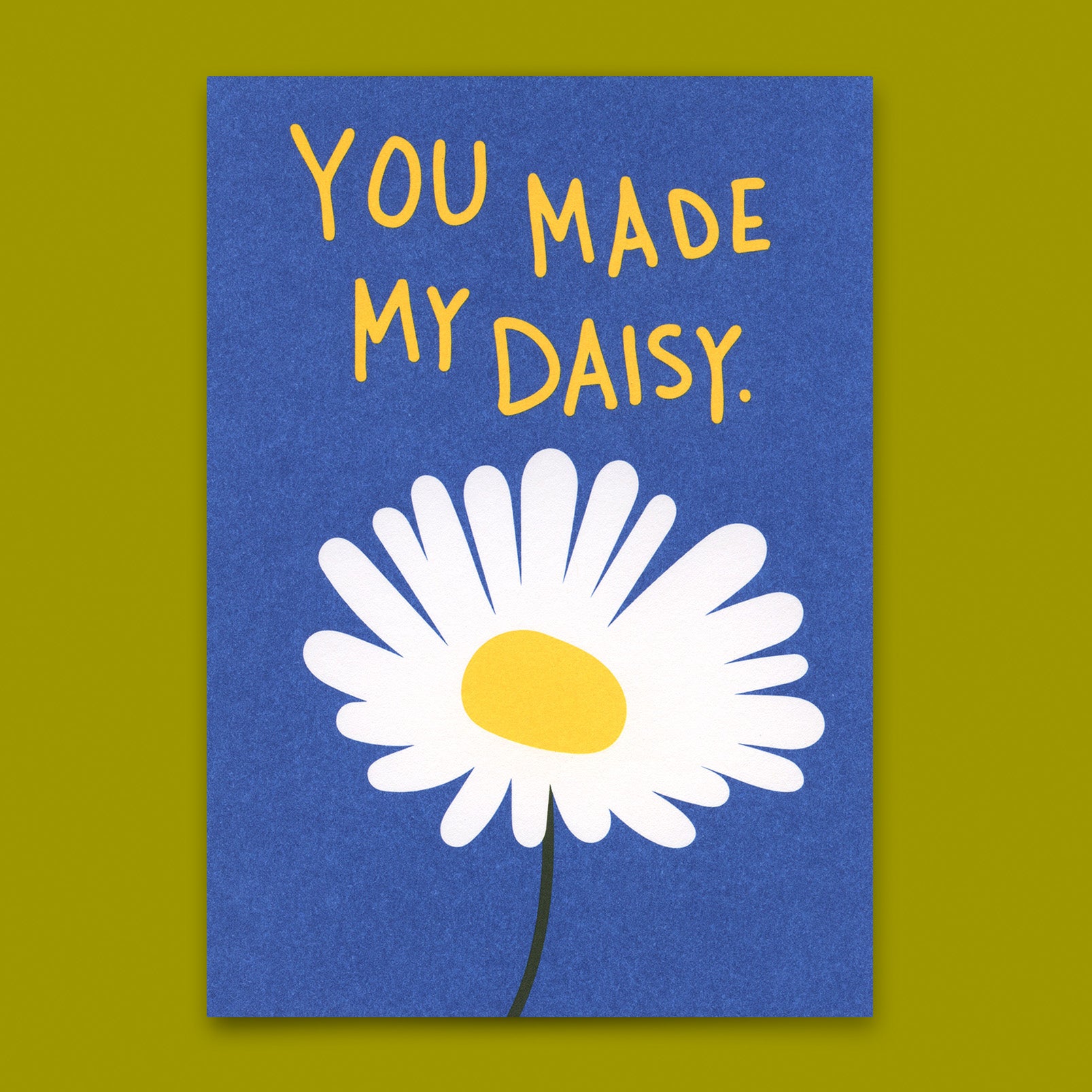 Postkarte "You made my Daisy" | Schöne Karte für Verliebte