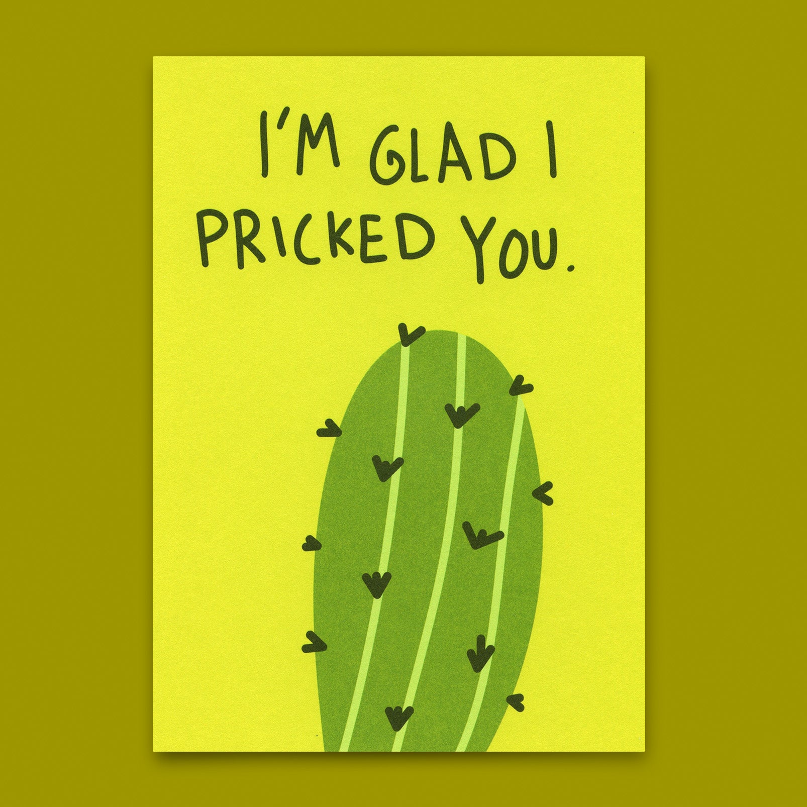 Postkarte "Pricked you" | Lustige Karte mit Spruch
