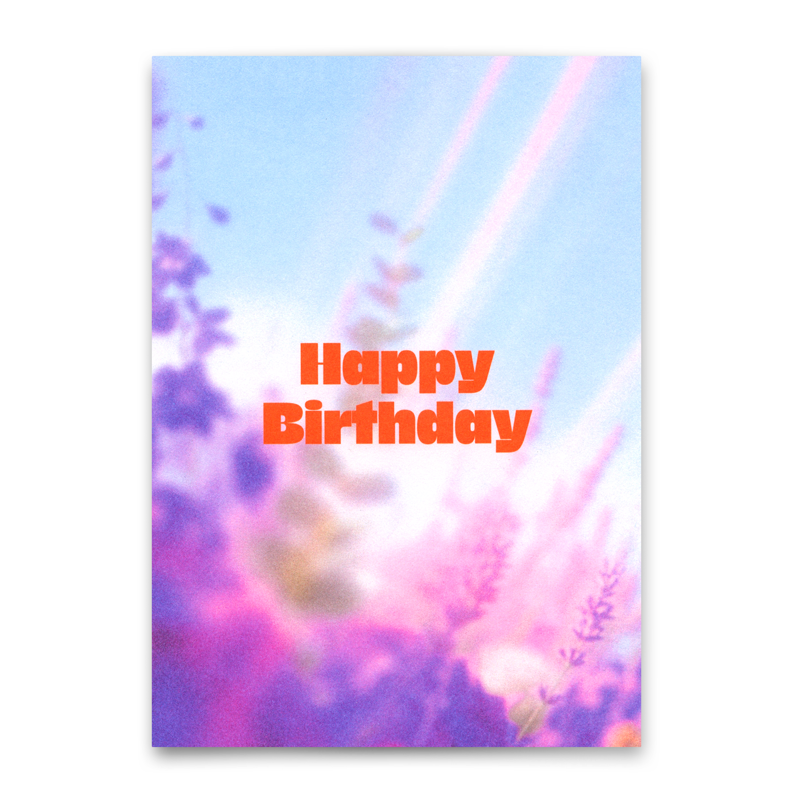 Postkarte "Happy Birthday Blumenwiese" | Besondere Karte zum Geburtstag