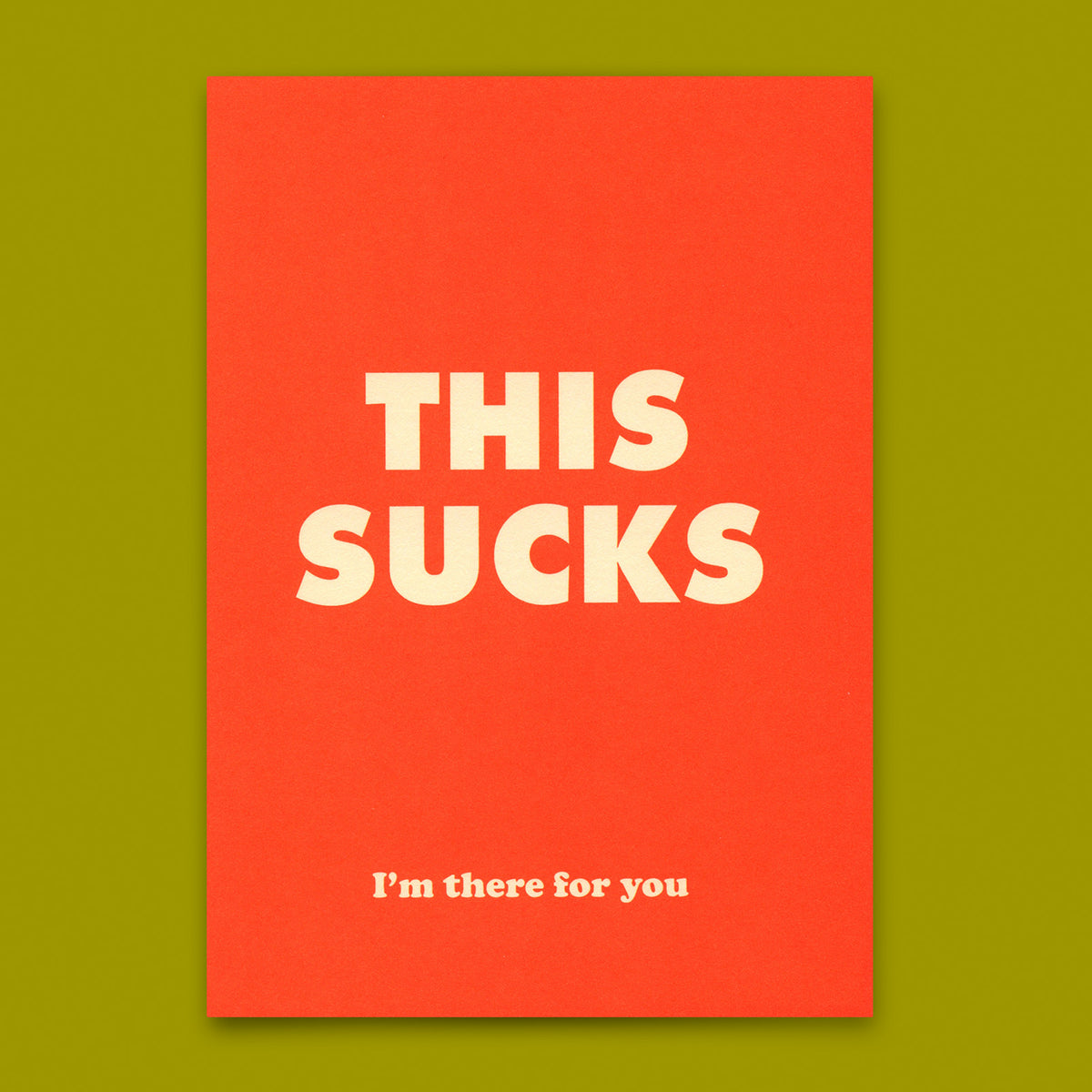 Postkarte "This sucks" | Besondere Karte mit Spruch