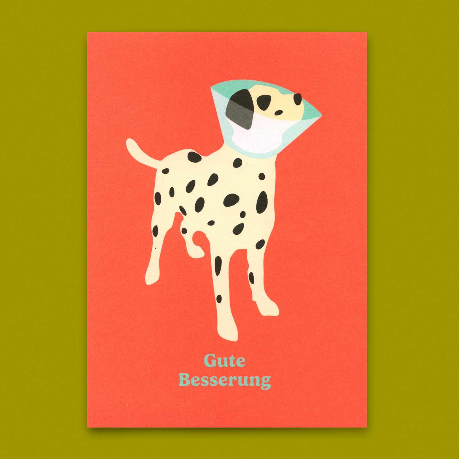 Postkarte "Gute Besserung Hund" | Lustige Karte zur Genesung