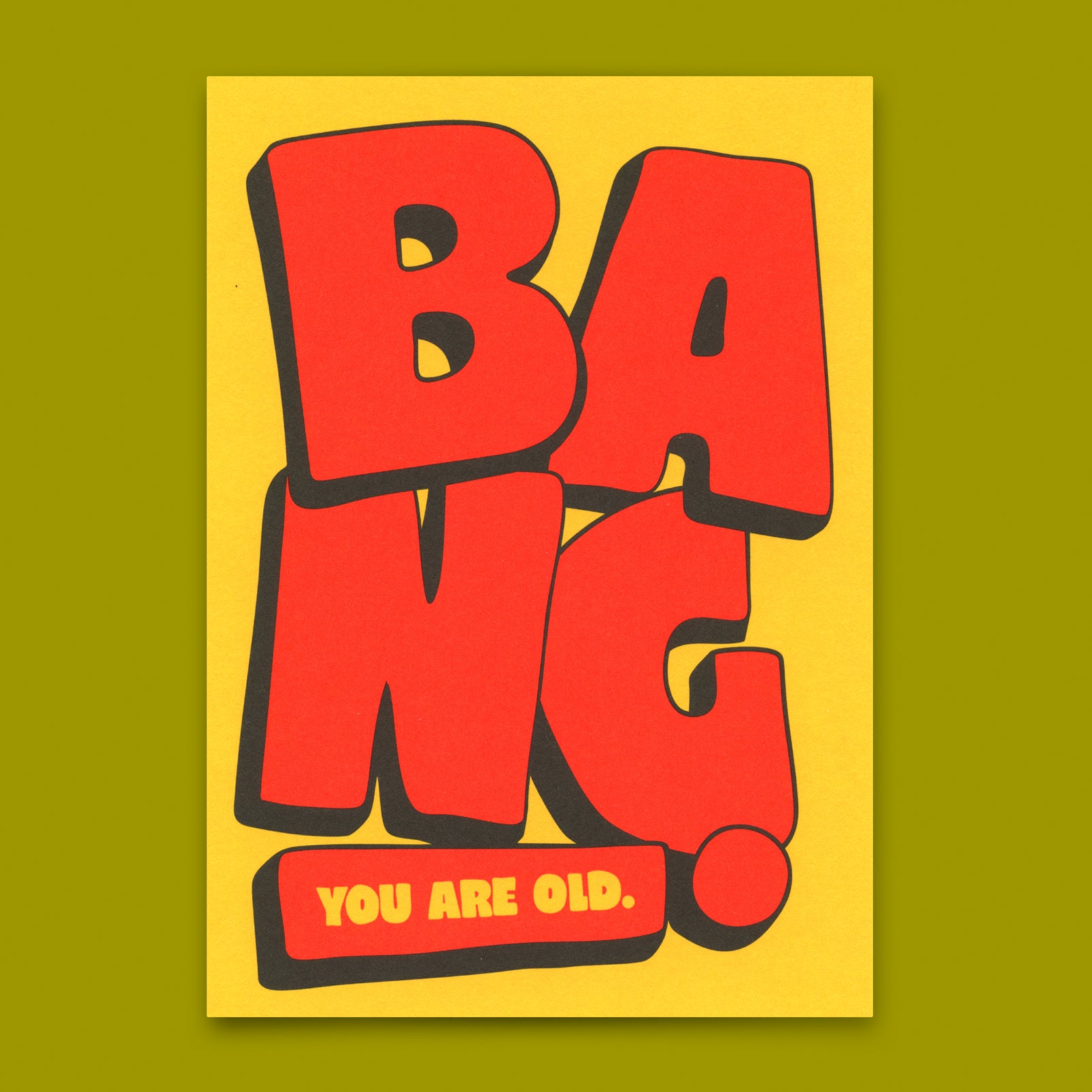 Postkarte "Bang" | Ausgefallene Karte zur Gratulation