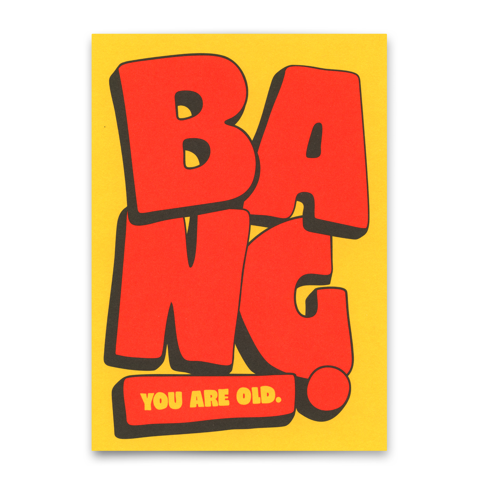 Postkarte "Bang" | Ausgefallene Karte zur Gratulation