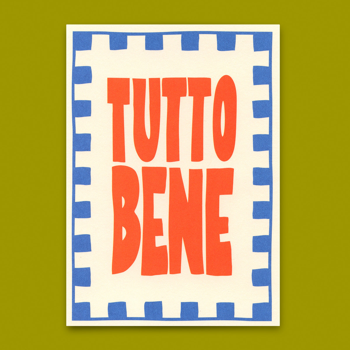 Postkarte "Tutto bene" | Coole Karte für jeden Anlass