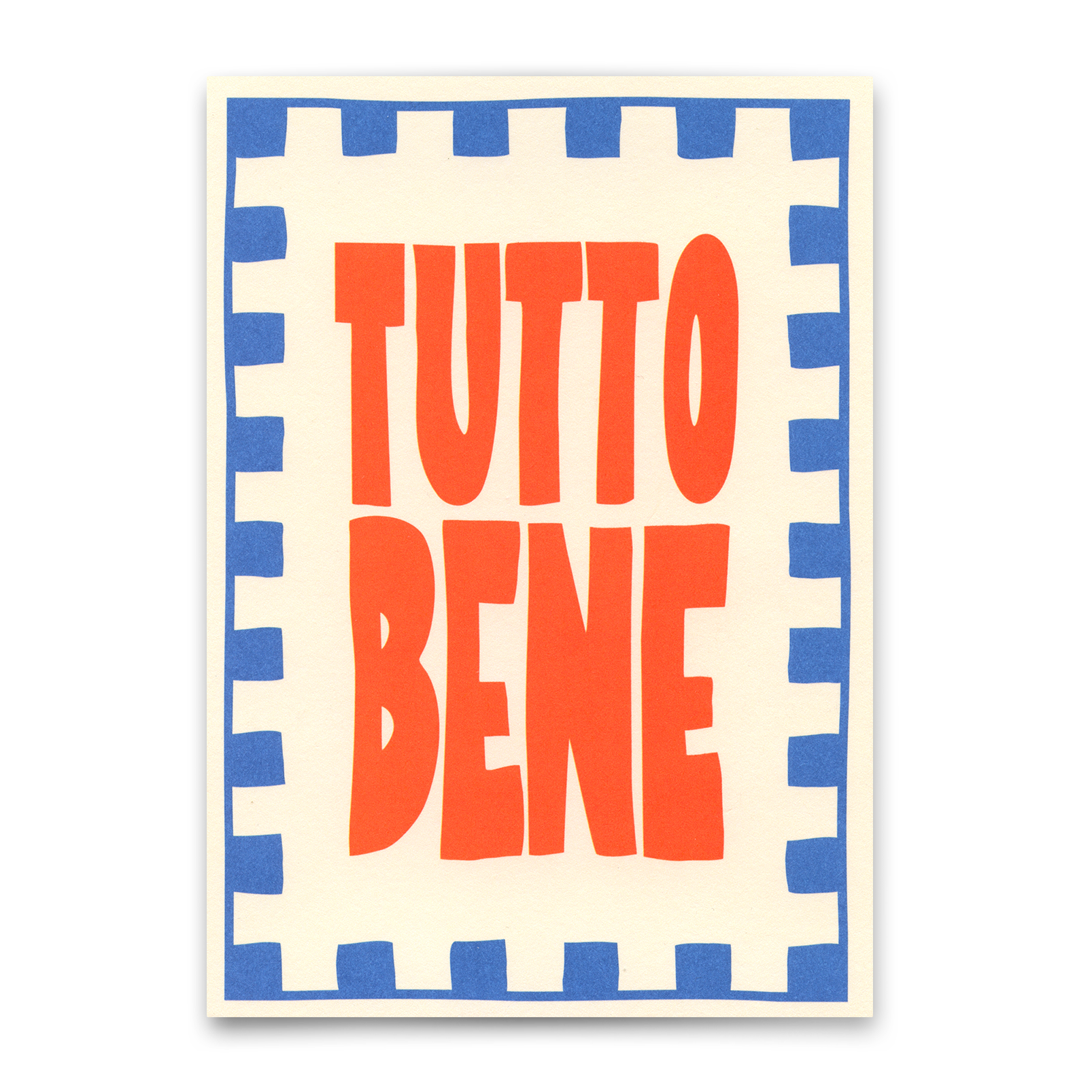 Postkarte "Tutto bene" | Coole Karte für jeden Anlass