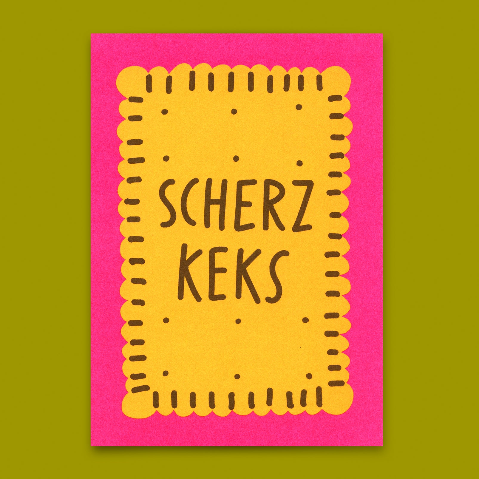 Postkarte "Scherzkeks" | Lustige Karte für jeden Anlass
