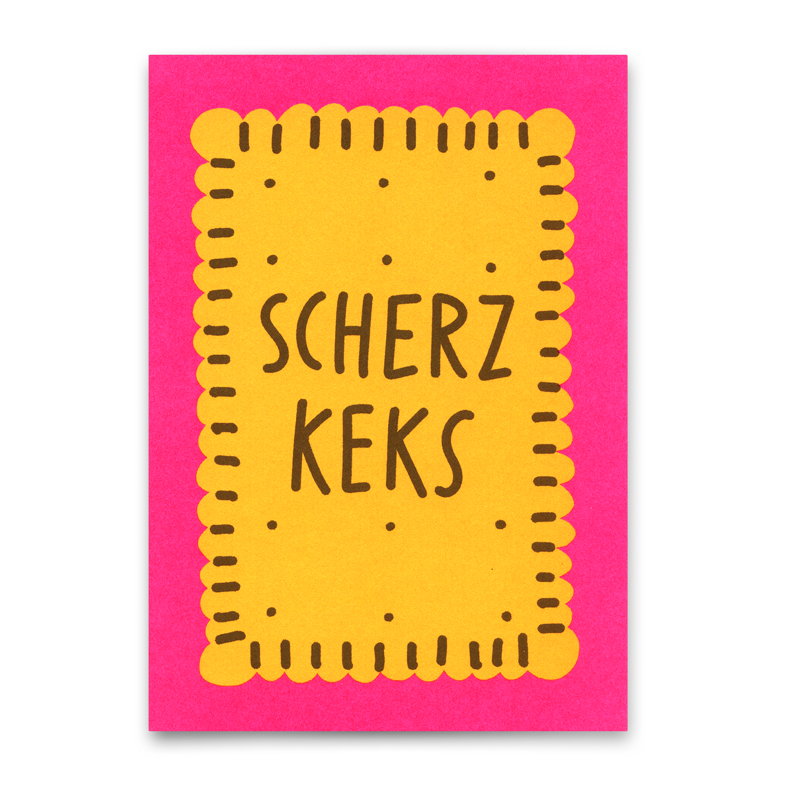 Postkarte "Scherzkeks" | Lustige Karte für jeden Anlass