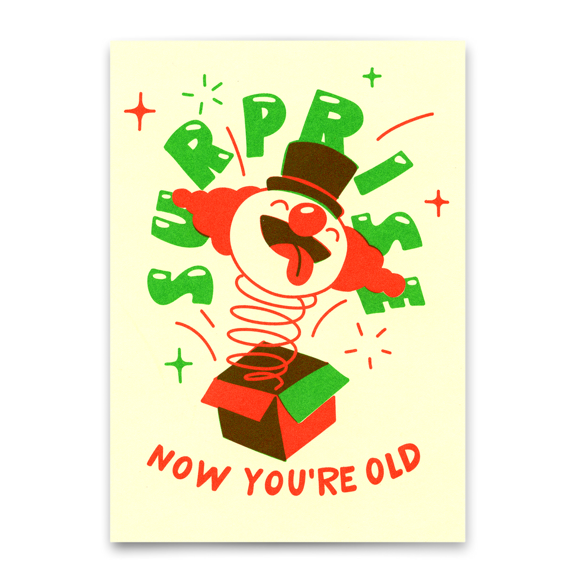 Postkarte "Surprise old" | Lustige Karte zum Geburtstag