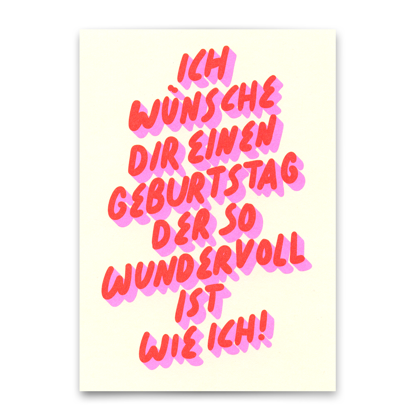 Postkarte "Geburtstag wundervoll wie ich" | Lustige Karte zum Geburtstag