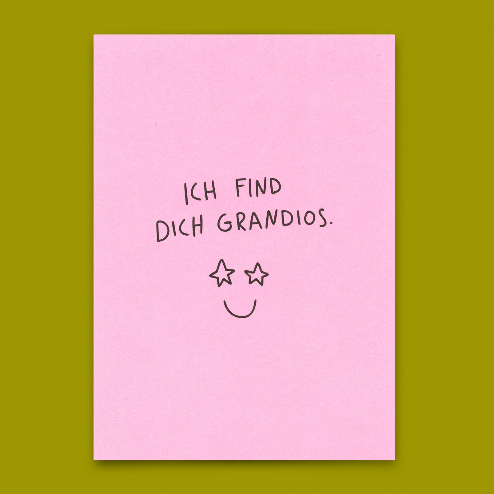 Postkarte "Ich find dich grandios" | Besondere Karte für Verliebte