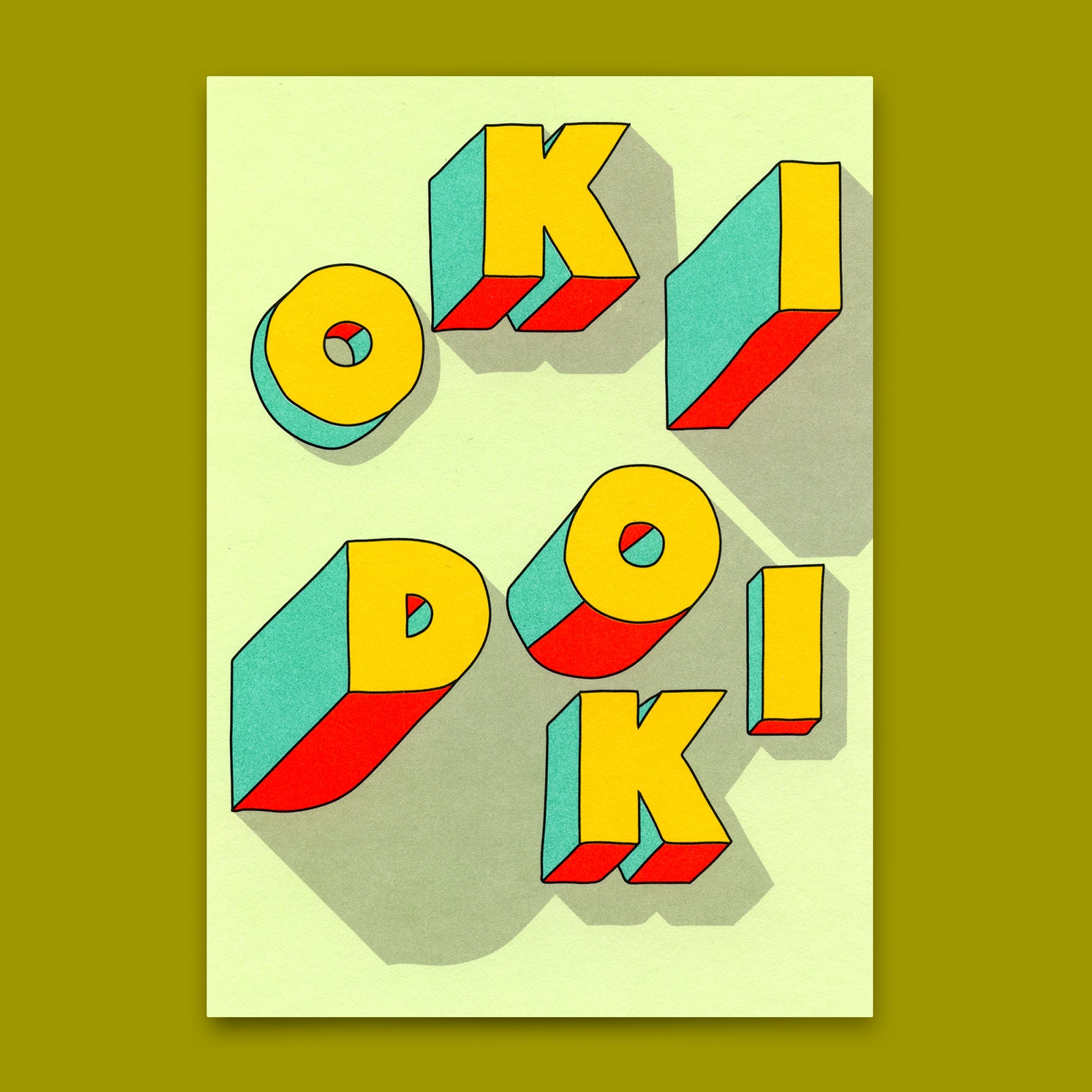 Postkarte "Okidoki" | Besondere Karte für jeden Anlass