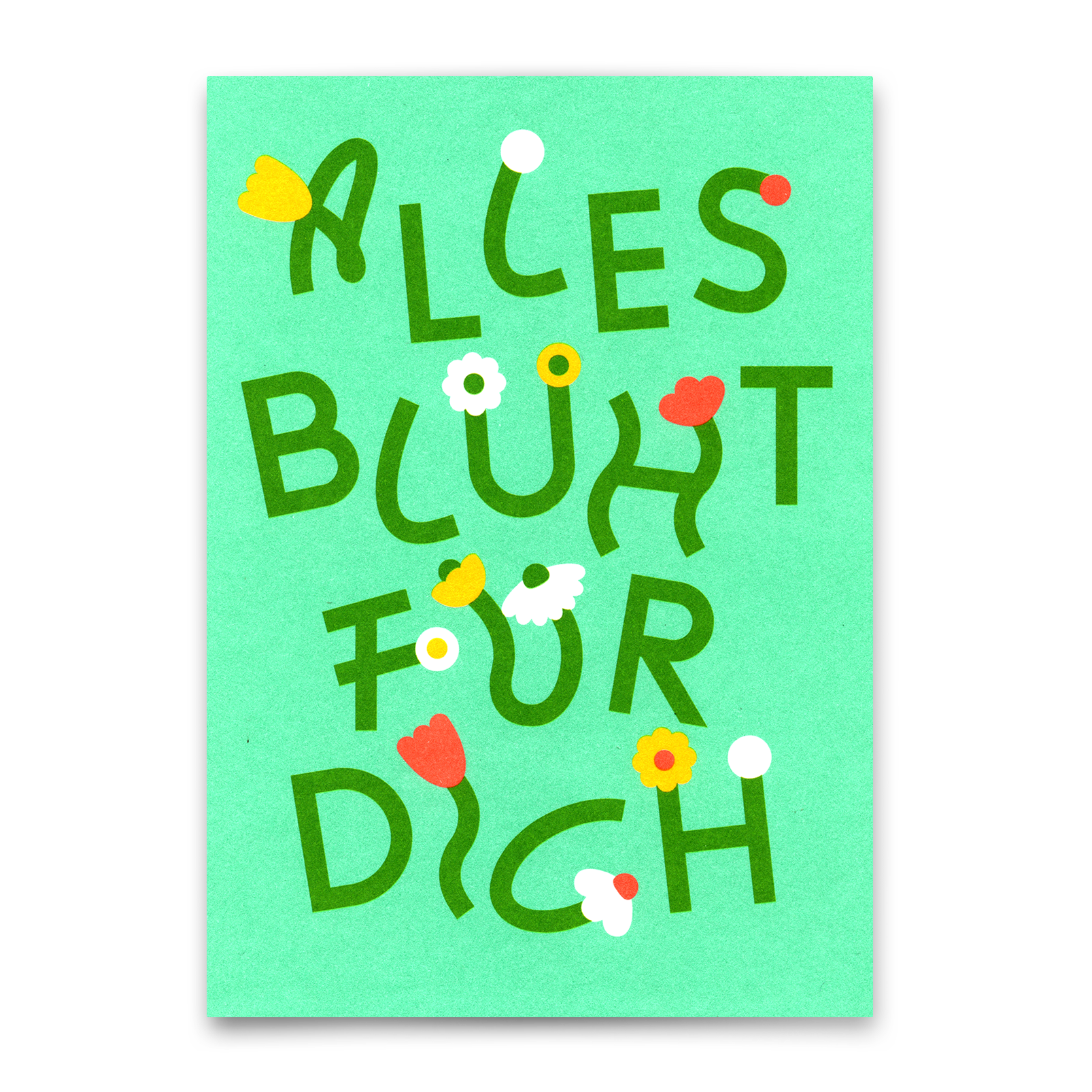 Postkarte "Alles blüht für dich" | Besondere Karte für jeden Anlass
