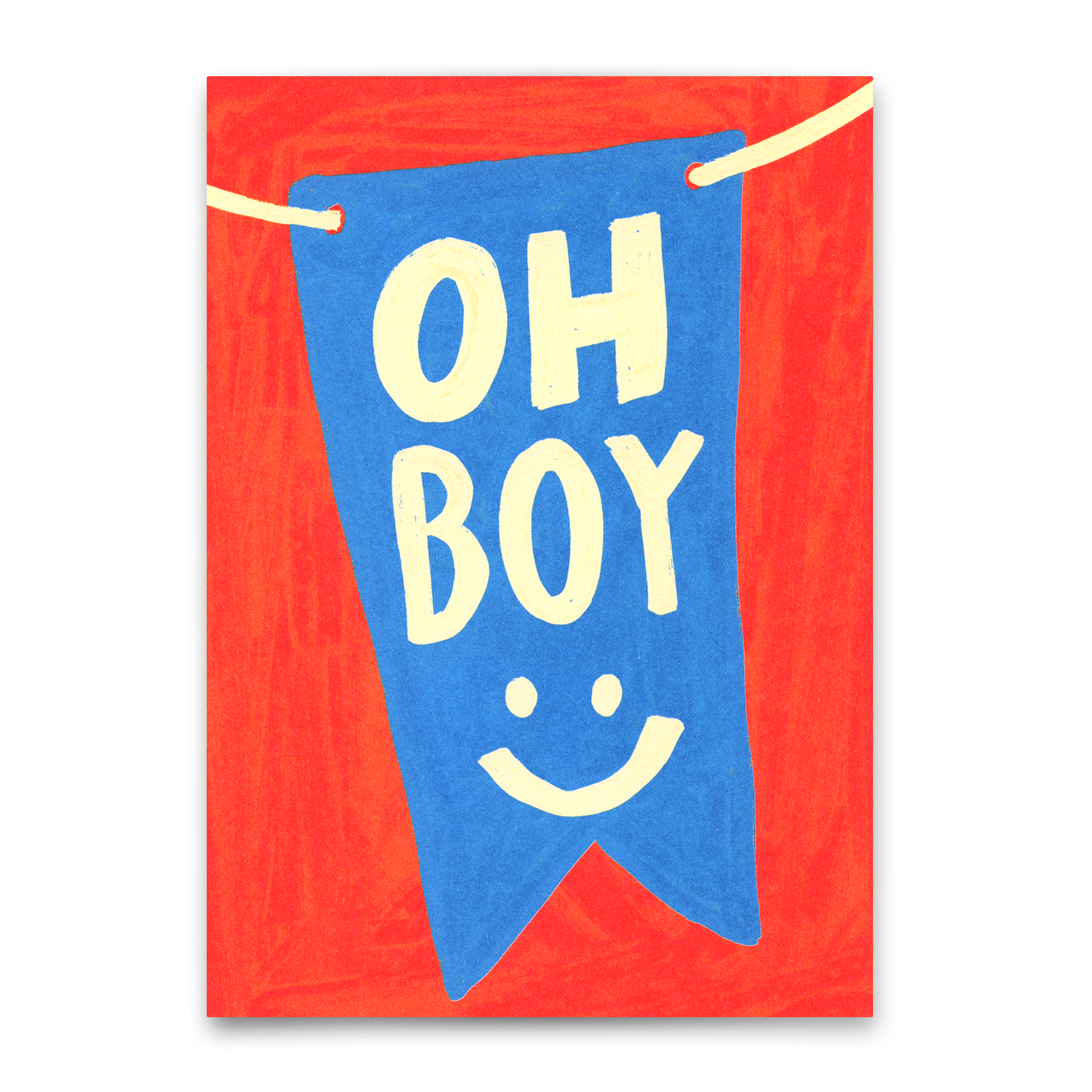 Postkarte "Oh Boy" | Coole Karte für jeden Anlass