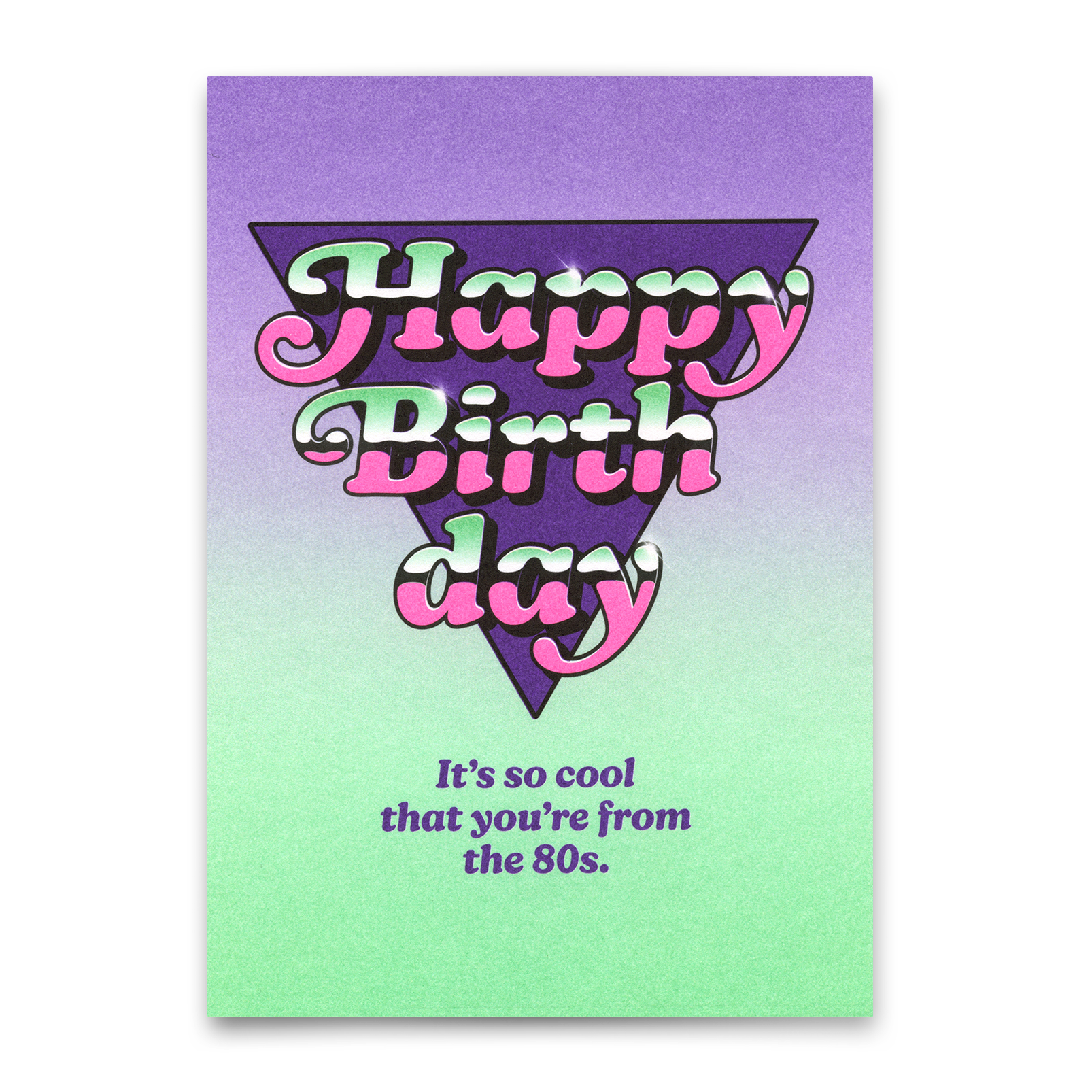 Postkarte "From the 80s" | Lustige Karte zum Geburtstag