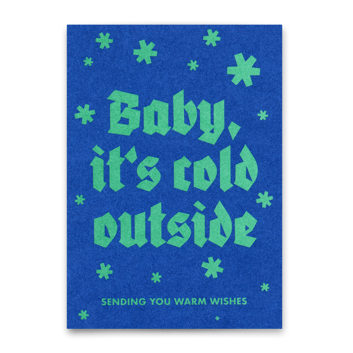 Postkarte "Baby its cold outside" | Schöne Postkarte zu Weihnachten